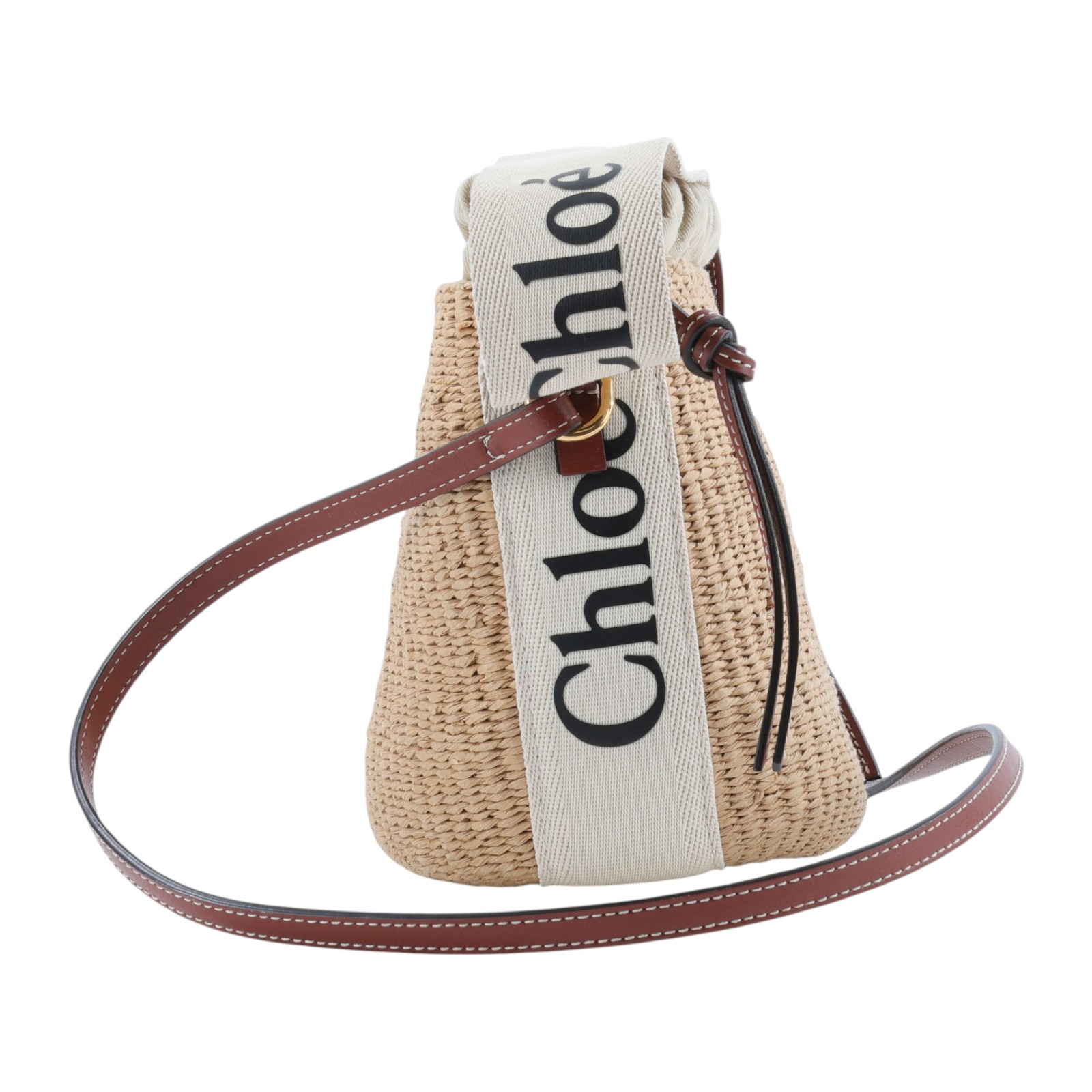 蔻依 CHLOE Mifuko Woody Small 水桶包 CHC21US381E65101 MIFUKO草編水桶包 防塵袋