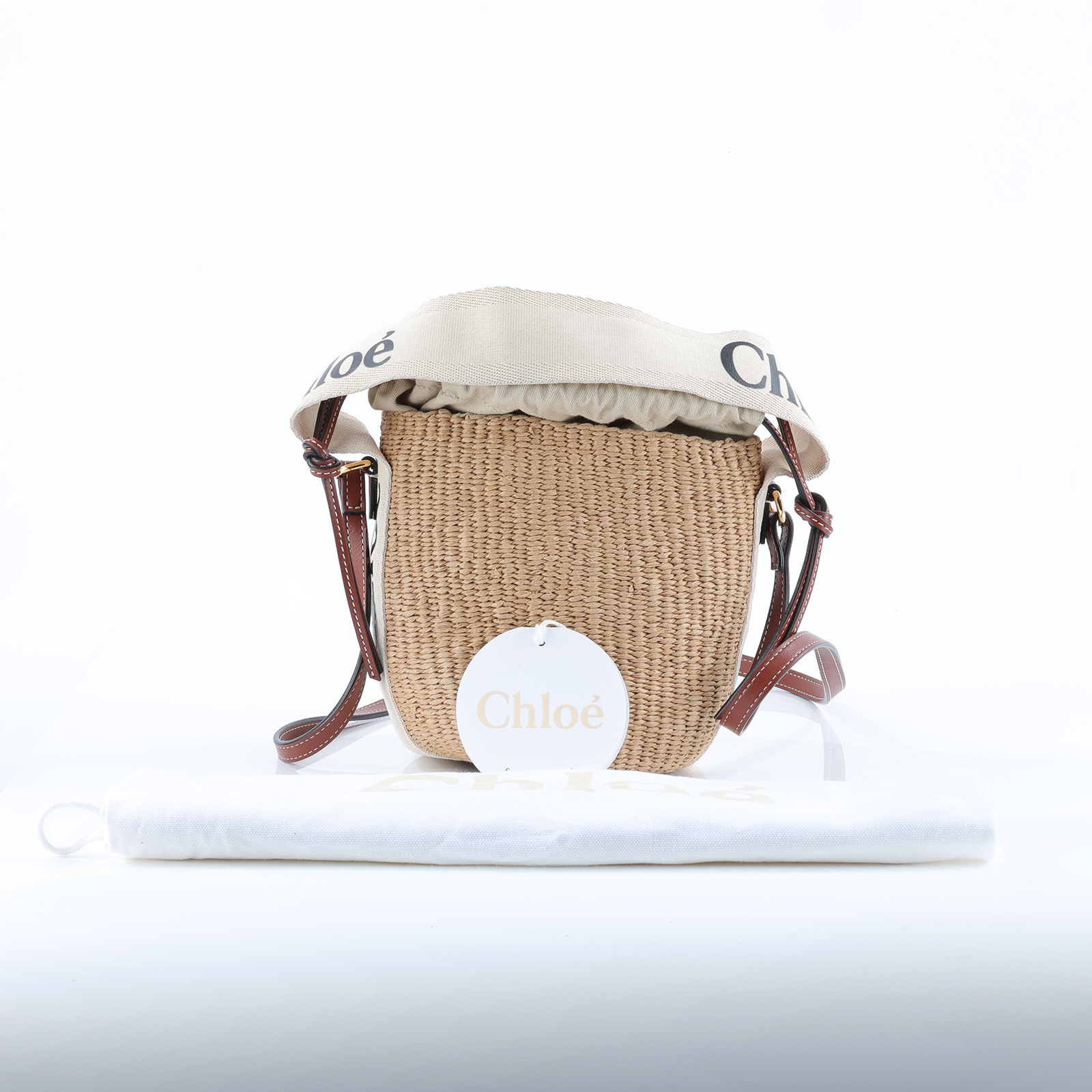 蔻依 CHLOE Mifuko Woody Small 水桶包 CHC21US381E65101 MIFUKO草編水桶包 防塵袋