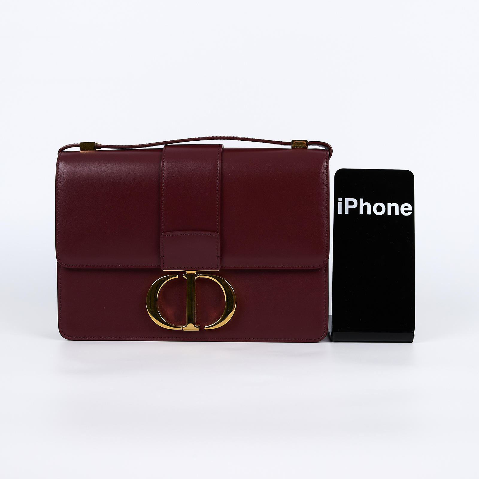 迪奧 CHRISTIAN DIOR 30 Montaigne 包 M9203UMOS 酒紅蒙田30 防塵袋/原廠盒子/保證卡