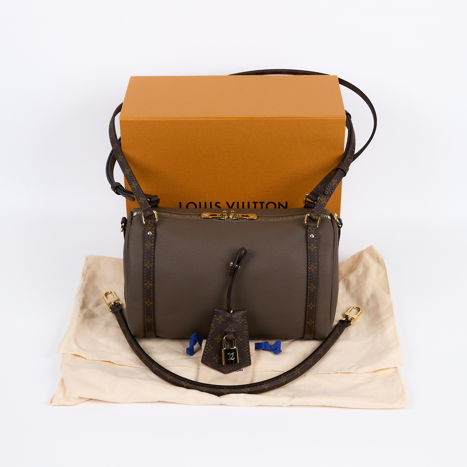 路易威登 LOUIS VUITTON Express PM 肩背包 斜背包 M26360 晶片款 灰Express PM 背帶/防塵袋/原廠盒子