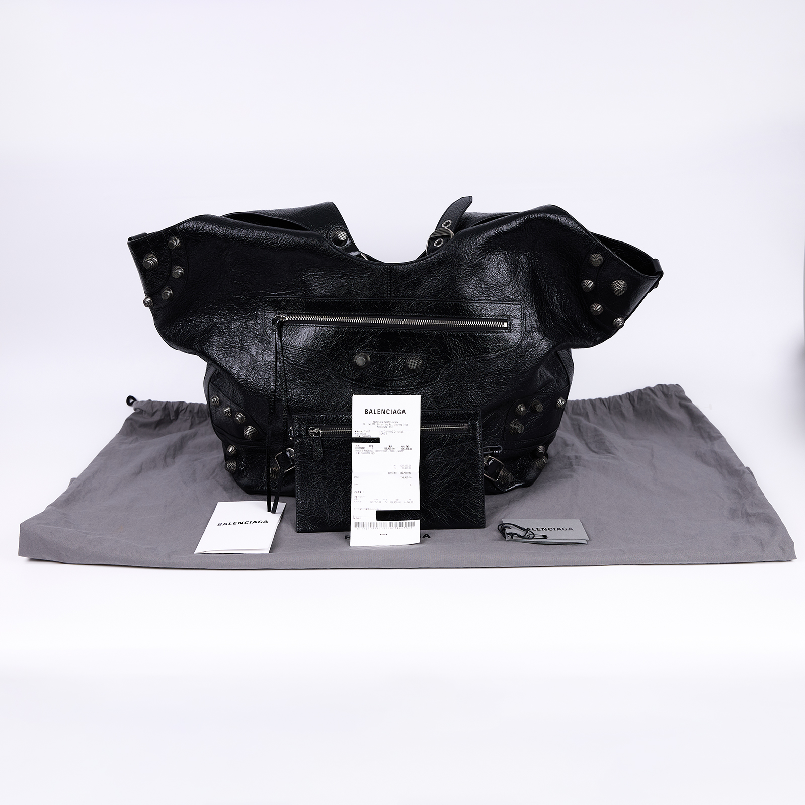 巴黎世家 BALENCIAGA Le cagole Large 手提包 7599391VG9Y 黑LE CAGOLE LARGE托特 防塵袋/購買證明/內袋