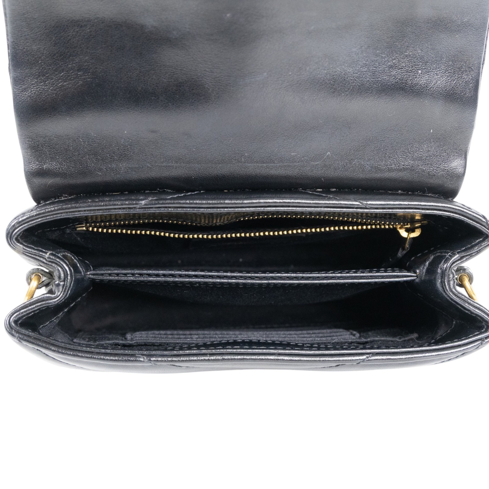聖羅蘭 YSL SAINT LAURENT Loulou 絎縫 皮革 TOY 手袋 金色五金 467072DV707 黑金LOULOU TOY 防塵袋/原廠盒子