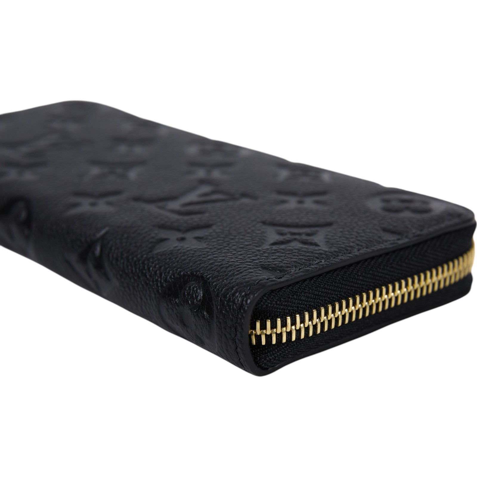路易威登 LOUIS VUITTON Clémence 錢包 拉鍊 長夾 Empreinte 壓花牛皮 黑色 M60171 晶片款  原廠盒子/防塵袋