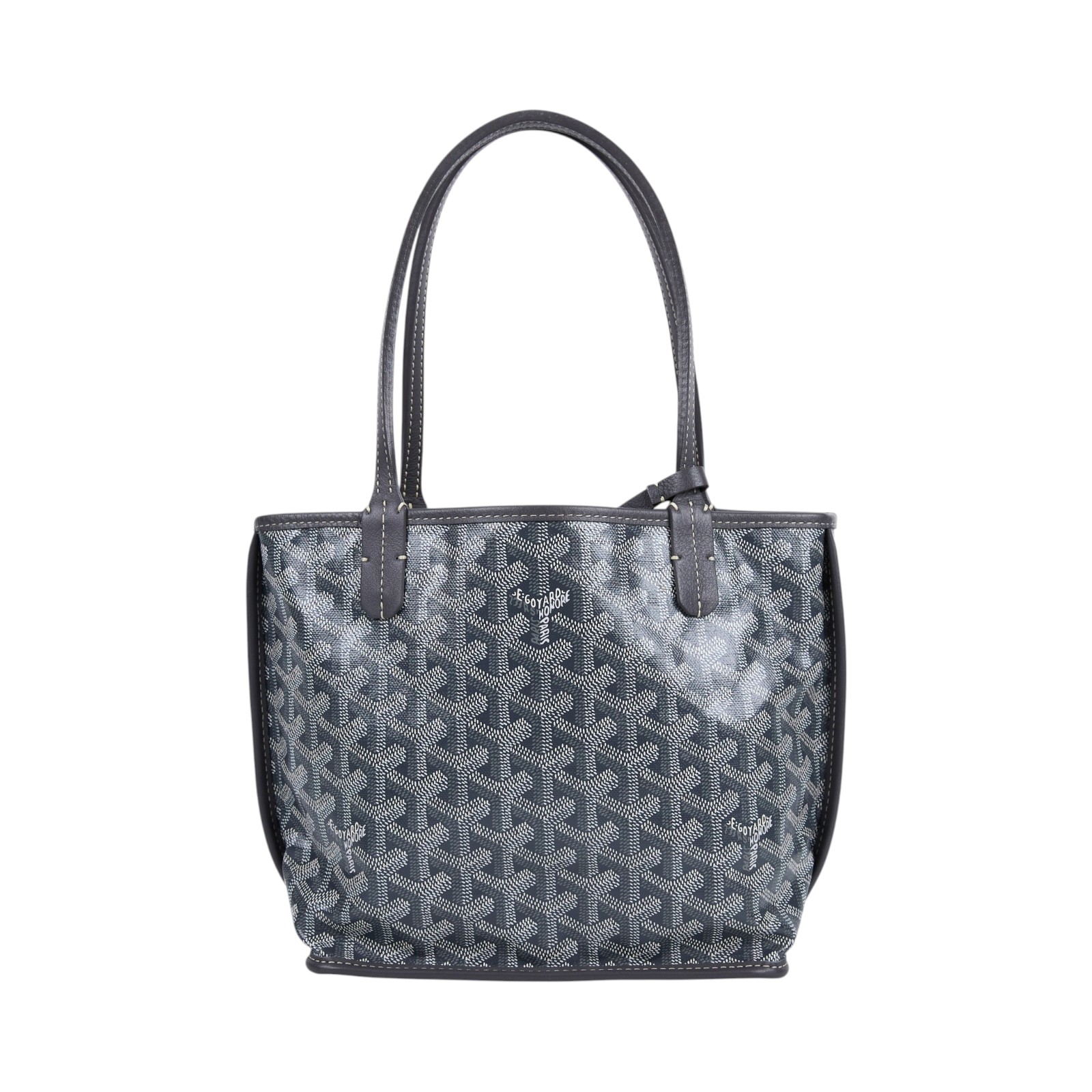 高雅德 GOYARD Anjou Mini Bag 托特包 ANJOUSMINCG 灰ANJOU MINI 內袋/防塵袋/國外購買證明