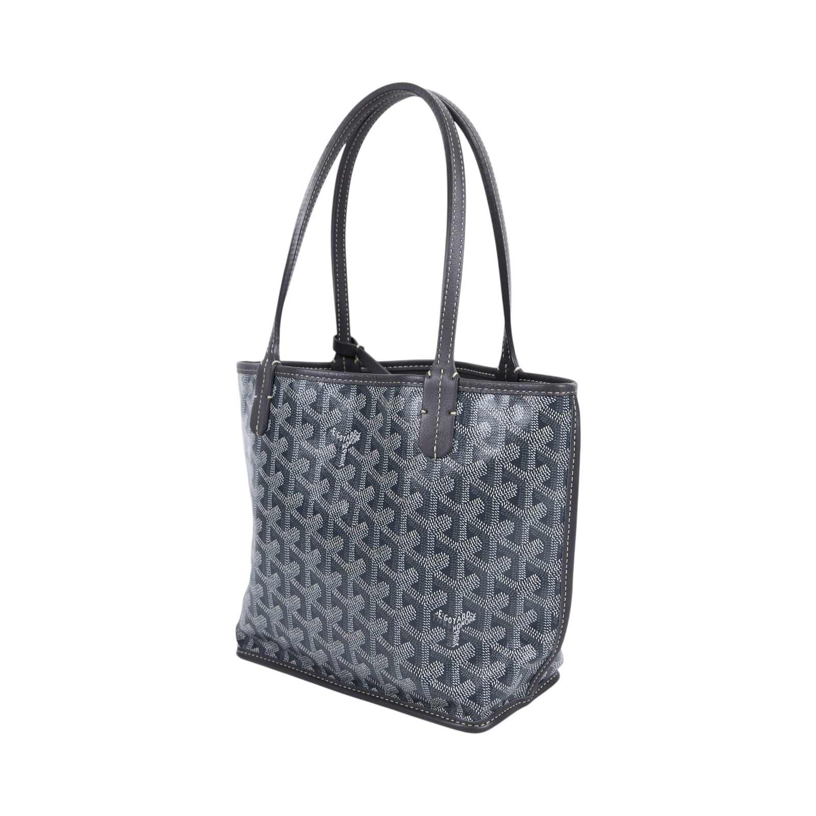 高雅德 GOYARD Anjou Mini Bag 托特包 ANJOUSMINCG 灰ANJOU MINI 內袋/防塵袋/國外購買證明