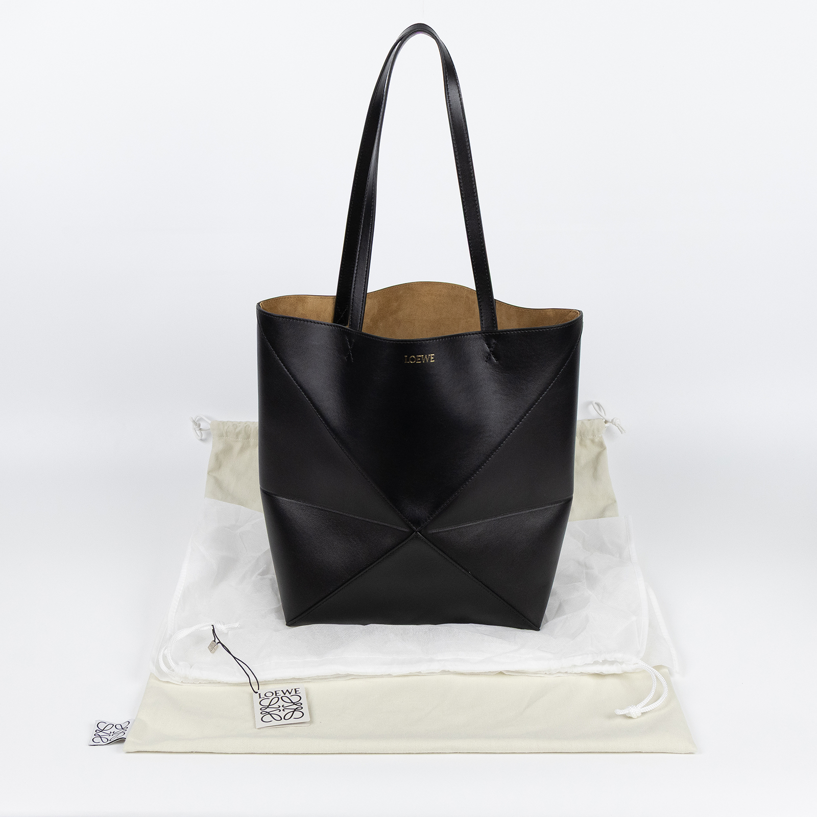 羅意威 LOEWE Large Puzzle Fold Tote 大型 折疊托特包 B933Q18X01 黑PUZZLE FOLD TOTE 防塵袋