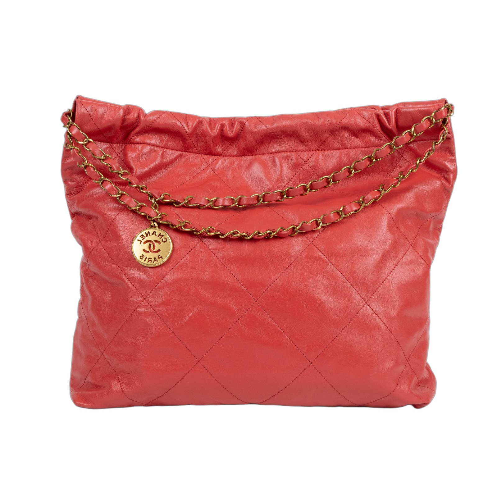 香奈兒 CHANEL 22 中型 束口包 AS3261 晶片款  內袋