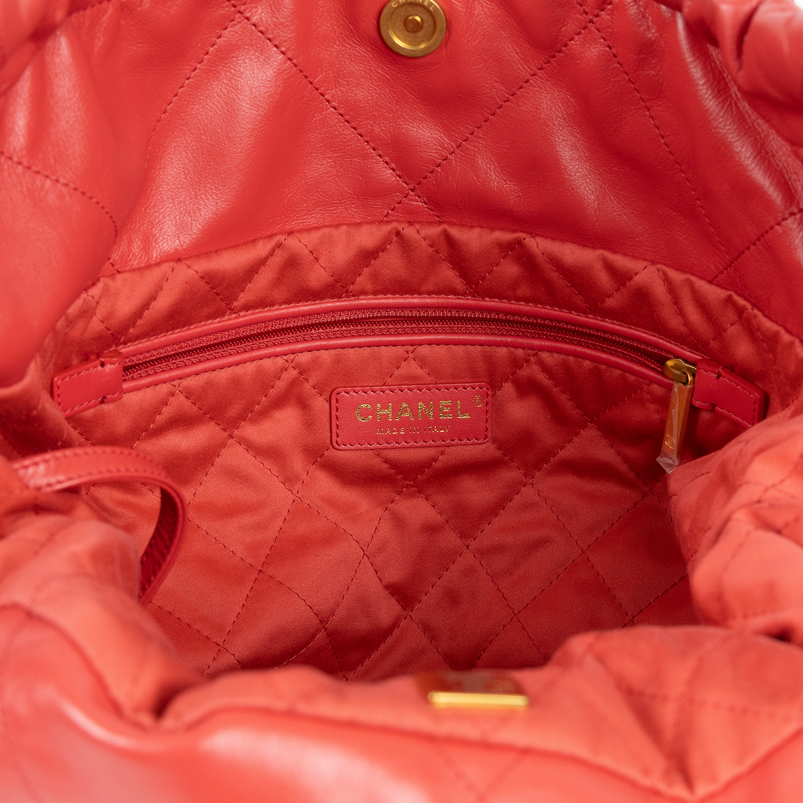 香奈兒 CHANEL 22 中型 束口包 AS3261 晶片款  內袋