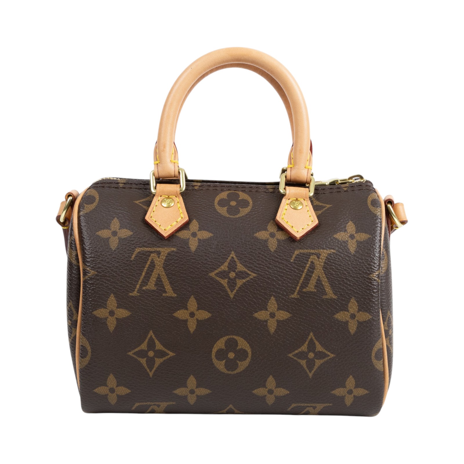 路易威登 LOUIS VUITTON Nano Speedy 經典帆布 手提 斜背 波士頓包 M61252  原廠盒子/防塵袋/購買證明