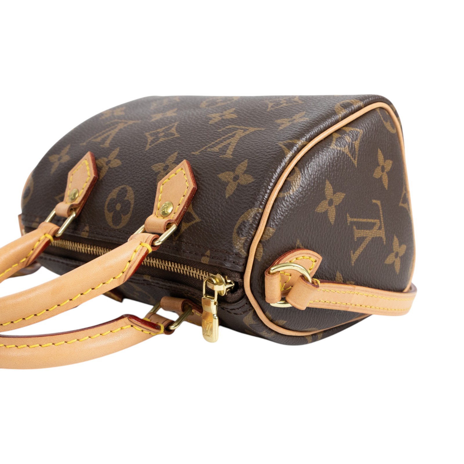 路易威登 LOUIS VUITTON Nano Speedy 經典帆布 手提 斜背 波士頓包 M61252  原廠盒子/防塵袋/購買證明