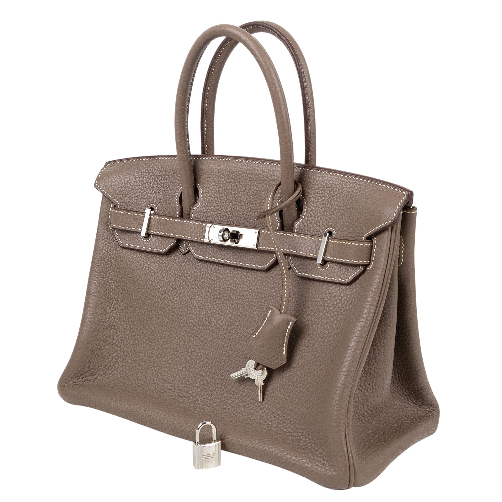愛馬仕 Hermes Birkin Bag 柏金包 30 大象灰 銀色五金 H030335CK18 □L刻  原廠盒子/ 防塵袋/鎖組/購買證明