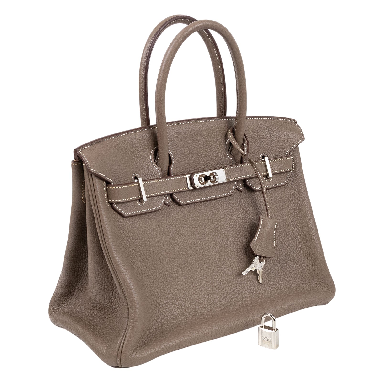 愛馬仕 Hermes Birkin Bag 柏金包 30 大象灰 銀色五金 H030335CK18 □L刻  原廠盒子/ 防塵袋/鎖組/購買證明