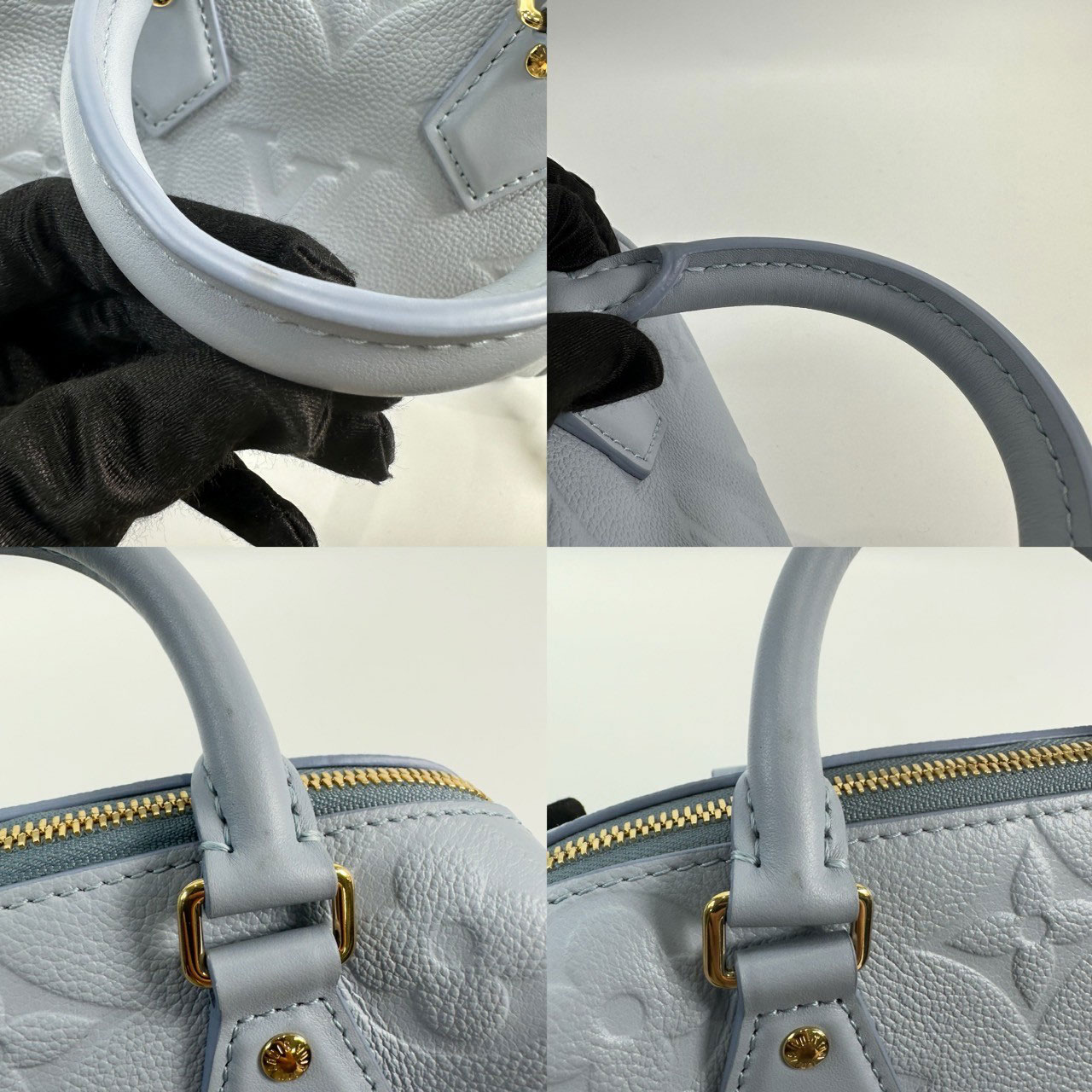 路易威登 LOUIS VUITTON Speedy Bandoulière 20 壓花粒面牛皮 手提 單肩 波士頓包 M46484 晶片款  防塵袋/購買證明/原廠盒子/鎖組