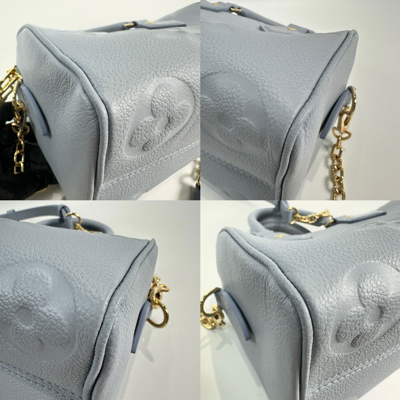 路易威登 LOUIS VUITTON Speedy Bandoulière 20 壓花粒面牛皮 手提 單肩 波士頓包 M46484 晶片款  防塵袋/購買證明/原廠盒子/鎖組