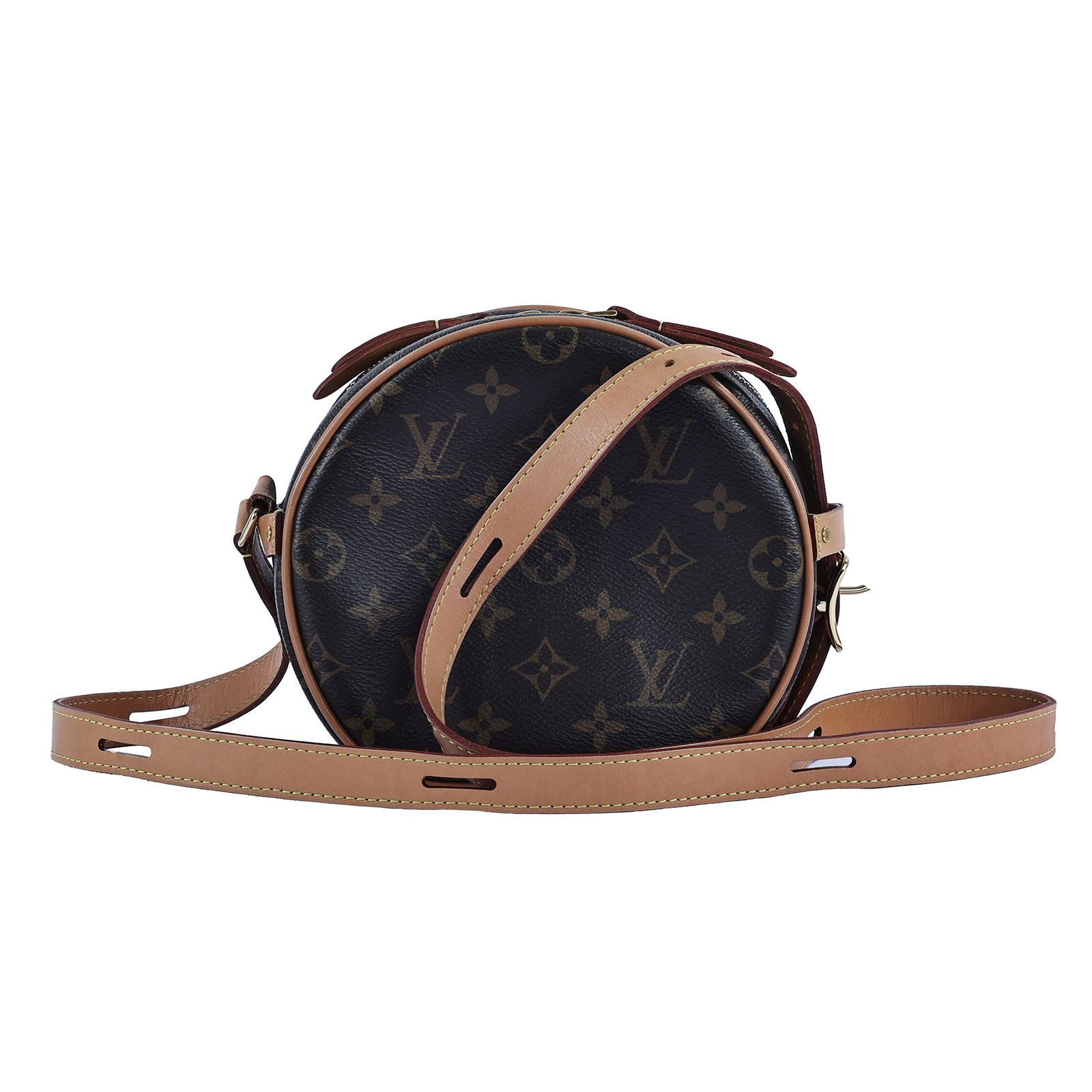 路易威登 LOUIS VUITTON Boite Chapeau Souple PM 圓型肩背包 M45578 晶片款 原花圓餅包 防塵袋