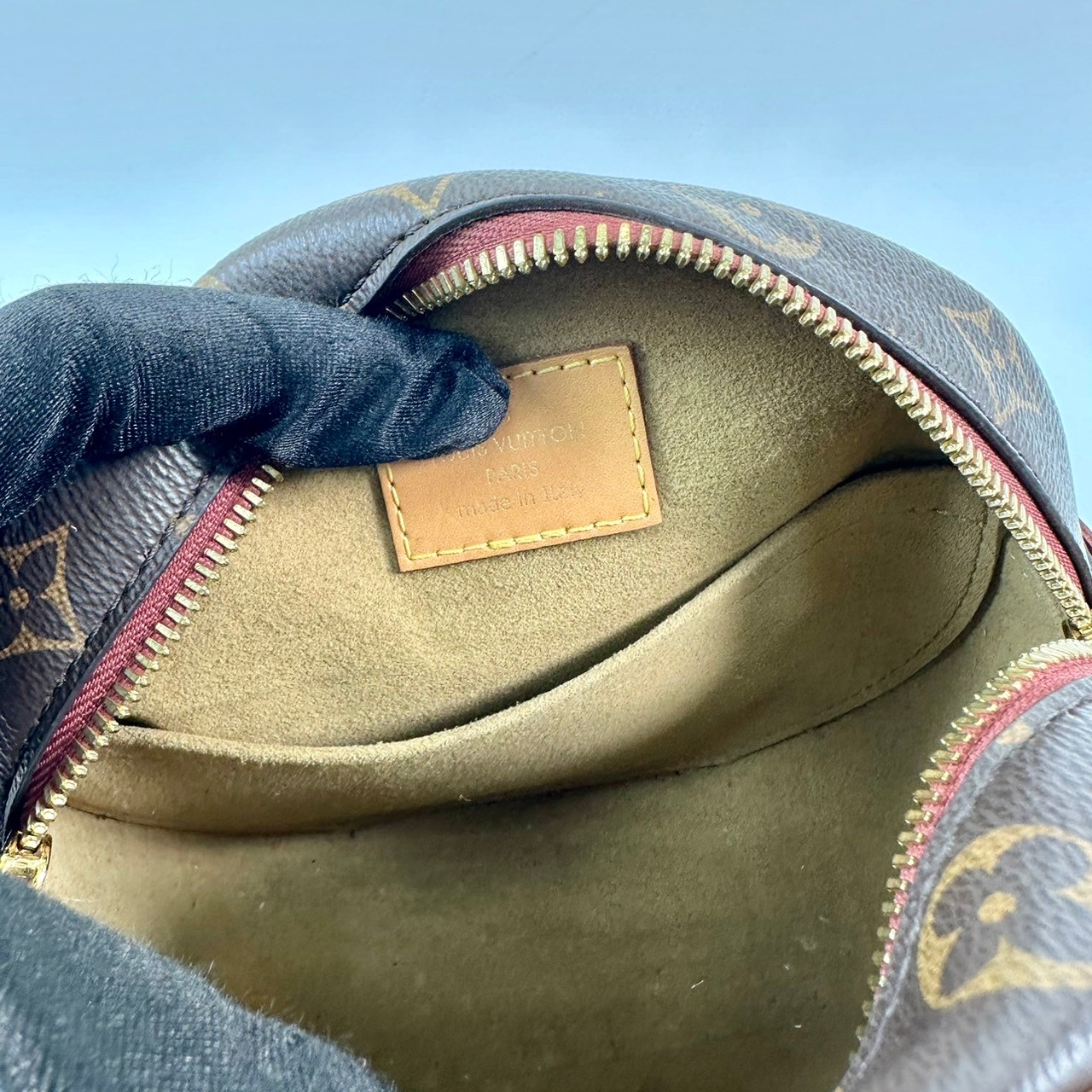 路易威登 LOUIS VUITTON Boite Chapeau Souple PM 圓型肩背包 M45578 晶片款 原花圓餅包 防塵袋