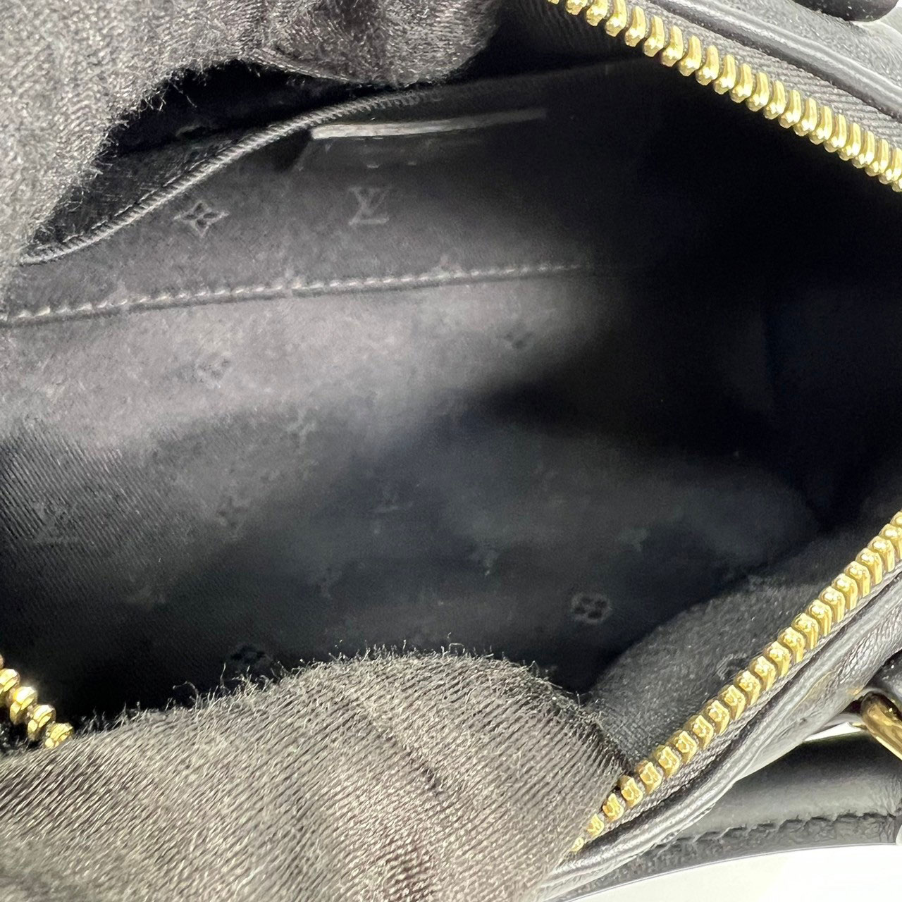 路易威登 LOUIS VUITTON Papillon BB 黑色 原花 圓筒手提包 M59800 晶片款 黑Papillon BB 原廠盒子/防塵袋/購買證明