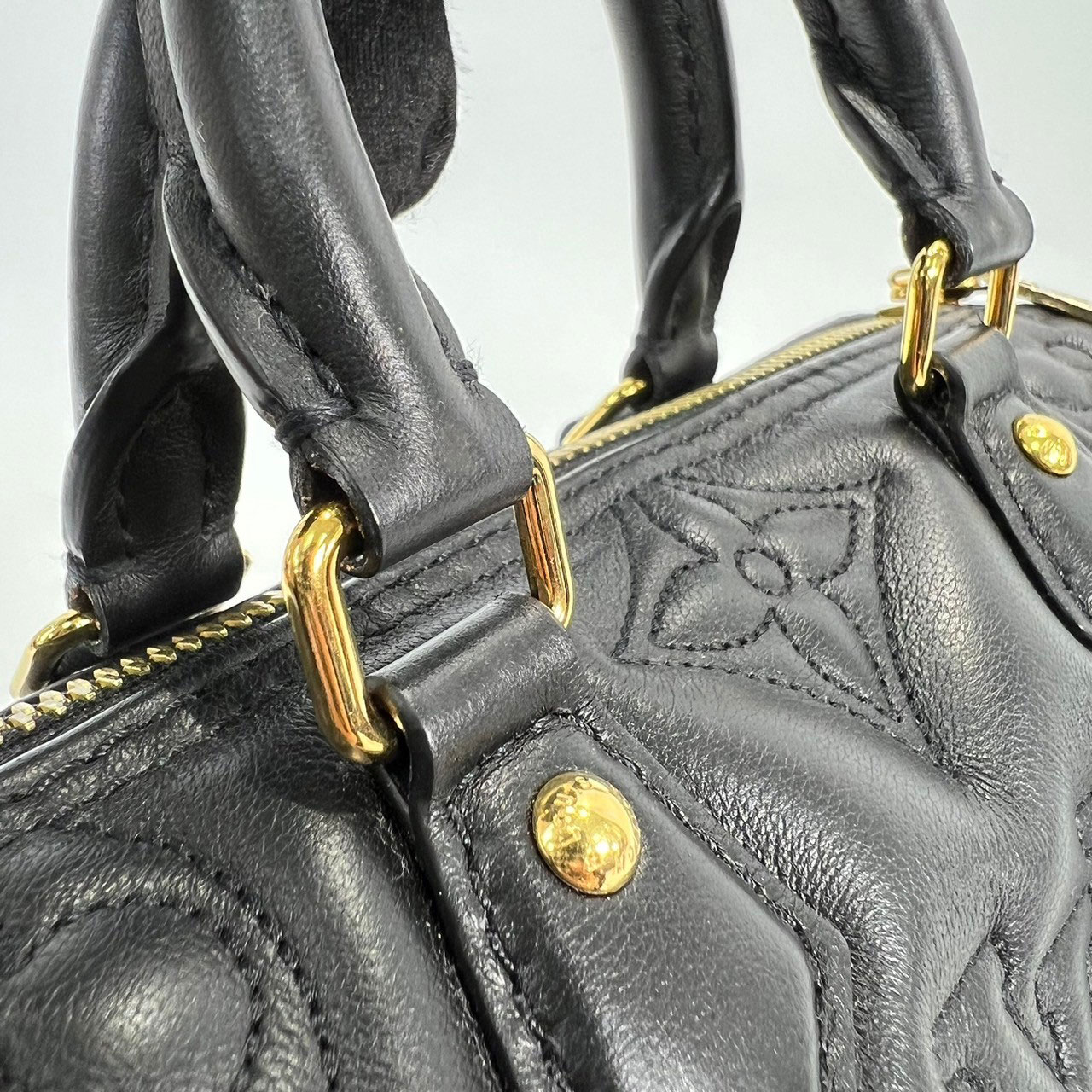 路易威登 LOUIS VUITTON Papillon BB 黑色 原花 圓筒手提包 M59800 晶片款 黑Papillon BB 原廠盒子/防塵袋/購買證明