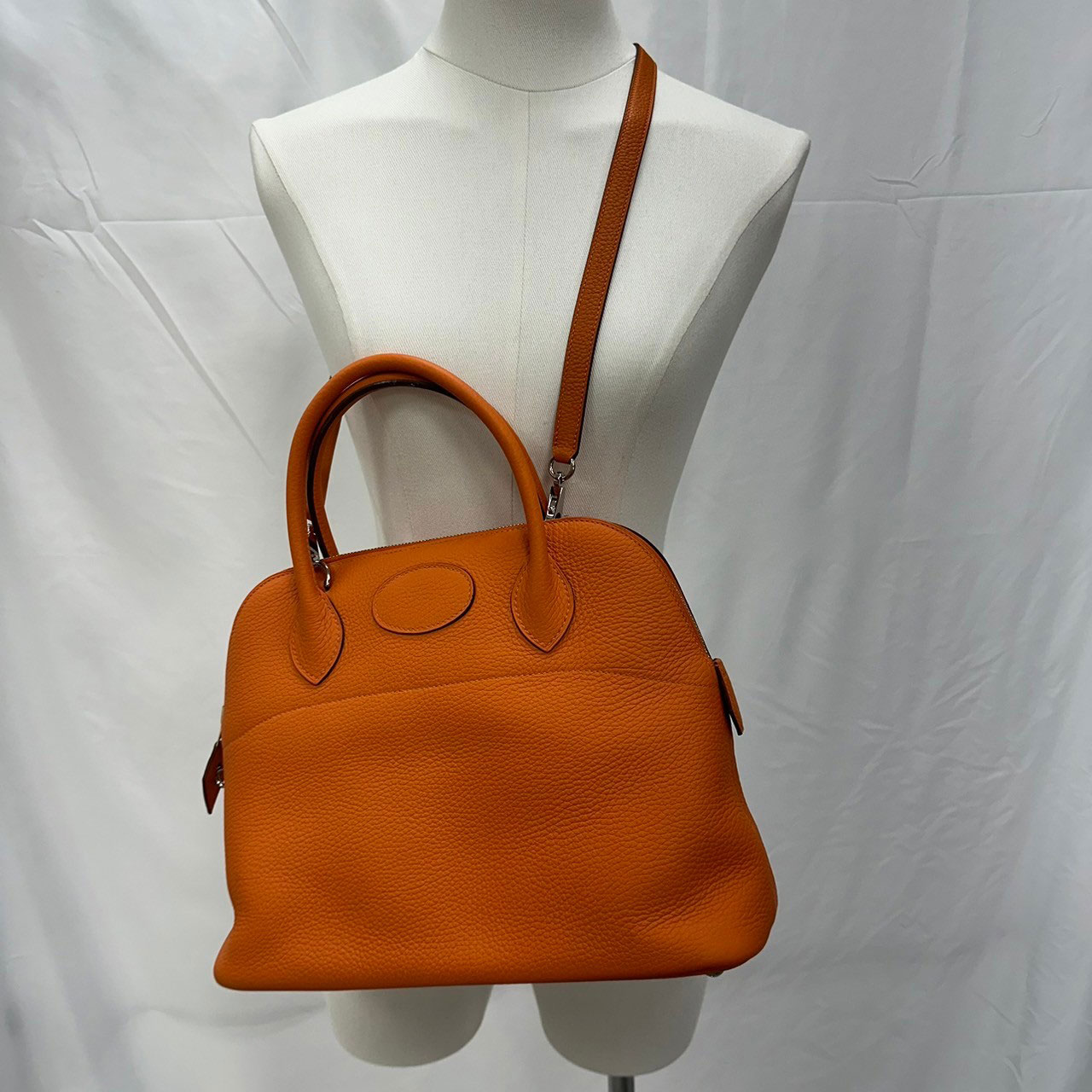 愛馬仕 Hermès Bolide Bag 柏莉包 31 BL31 口Q刻 93經典橘 BOLIDE31 原廠盒子/防塵袋/購買證明/鎖組
