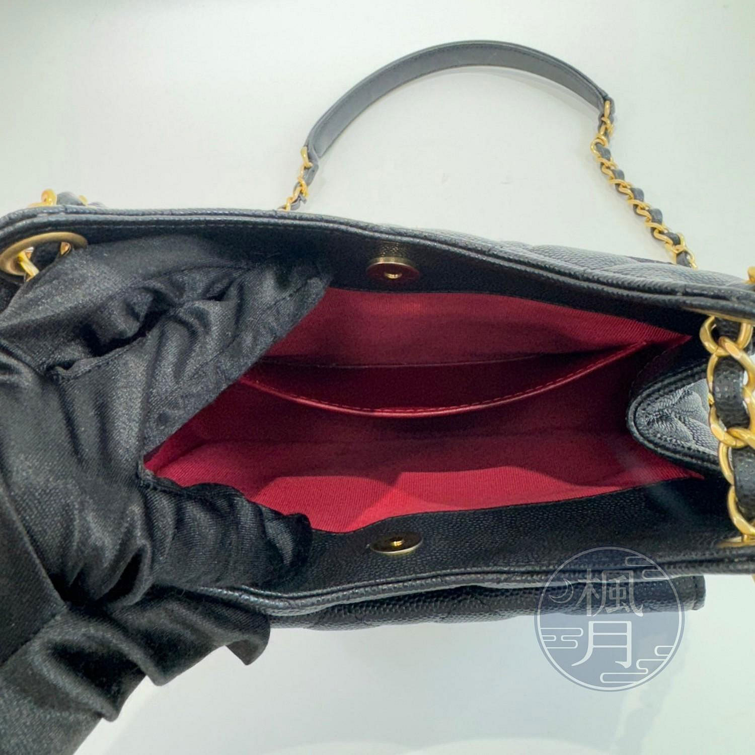 香奈兒 CHANEL 流浪包 Hobo Bag CC LOGO 亮面牛皮 斜背包 AS3710 晶片款 黑金荔枝HOBO天貓精靈