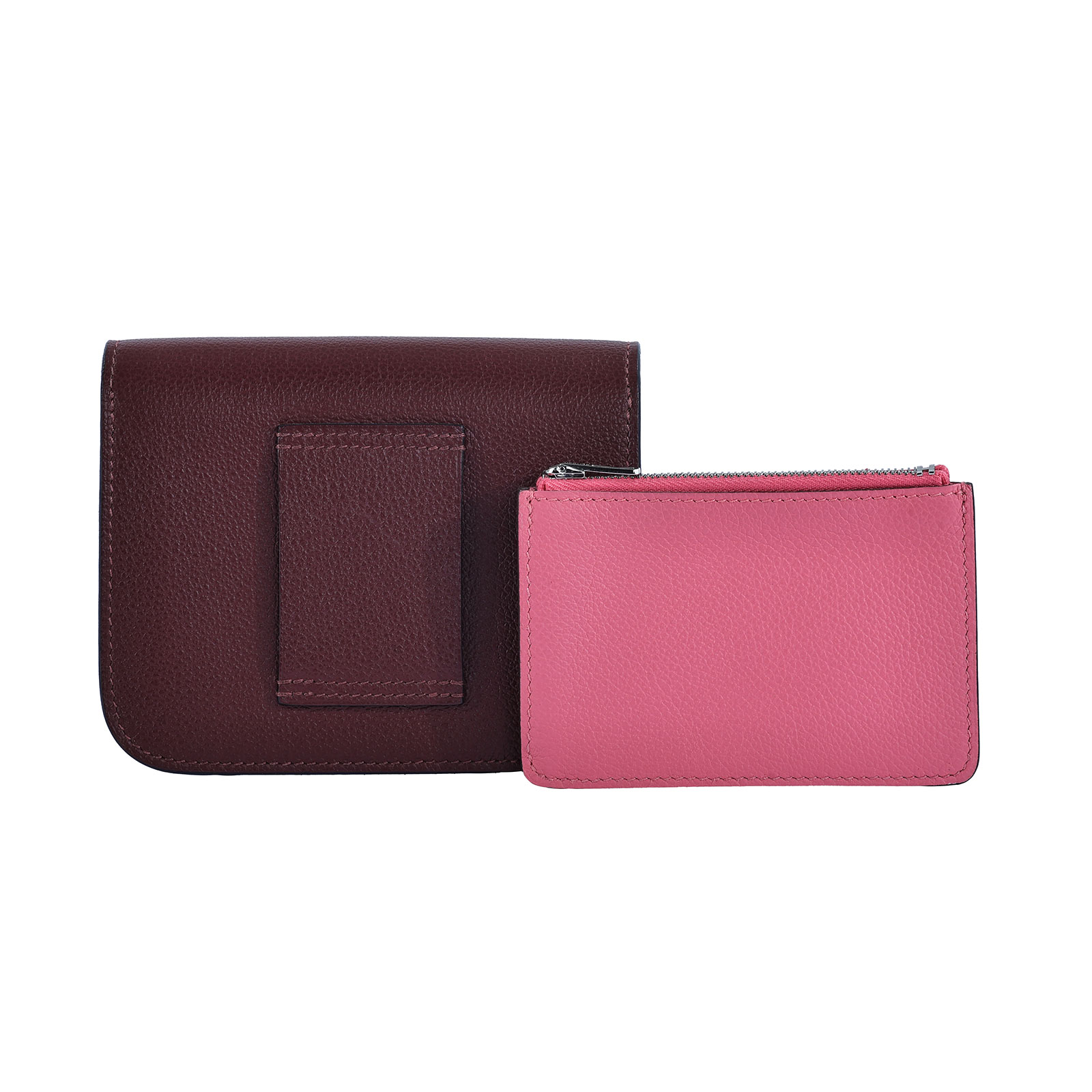 愛馬仕 Hermès Constance Bag Epsom 康康包 短夾 Slim  CNSLIM B刻 紅CONSTANCE SLIM 原廠盒子/防塵袋