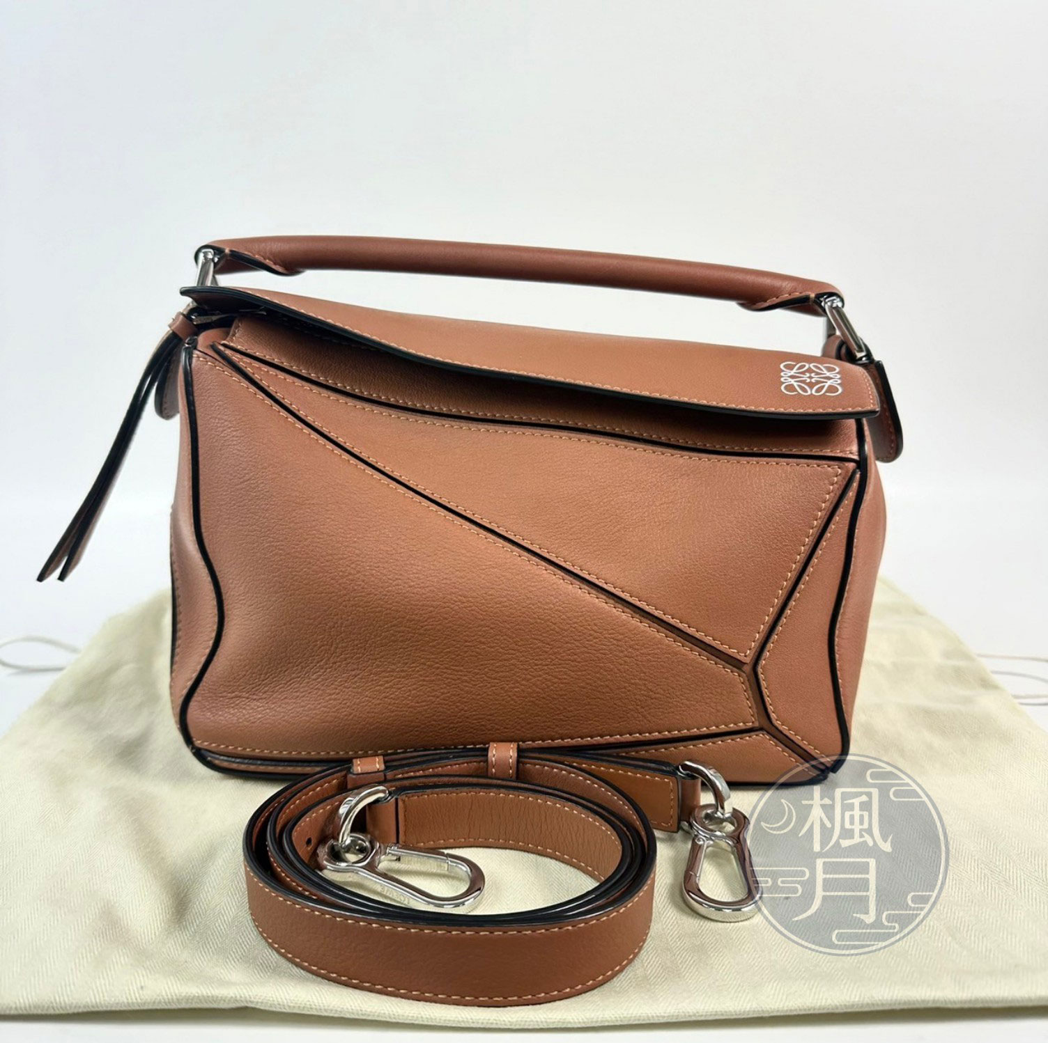 羅意威 LOEWE Small Puzzle bag 肩背 斜背包 51720267695633 焦糖PUZZLE SMALL 防塵袋