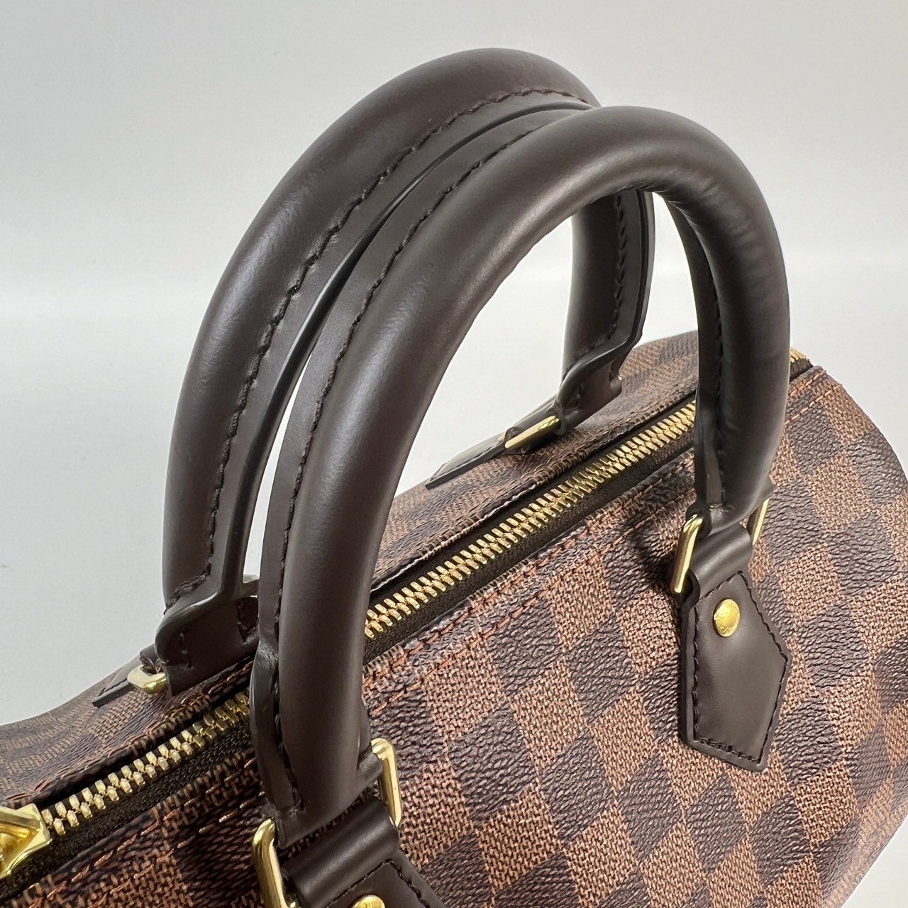 路易威登 LOUIS VUITTON Speedy Bandoulière  25 棕棋盤 手提 斜背 波士頓包 N41368 晶片款  鎖組