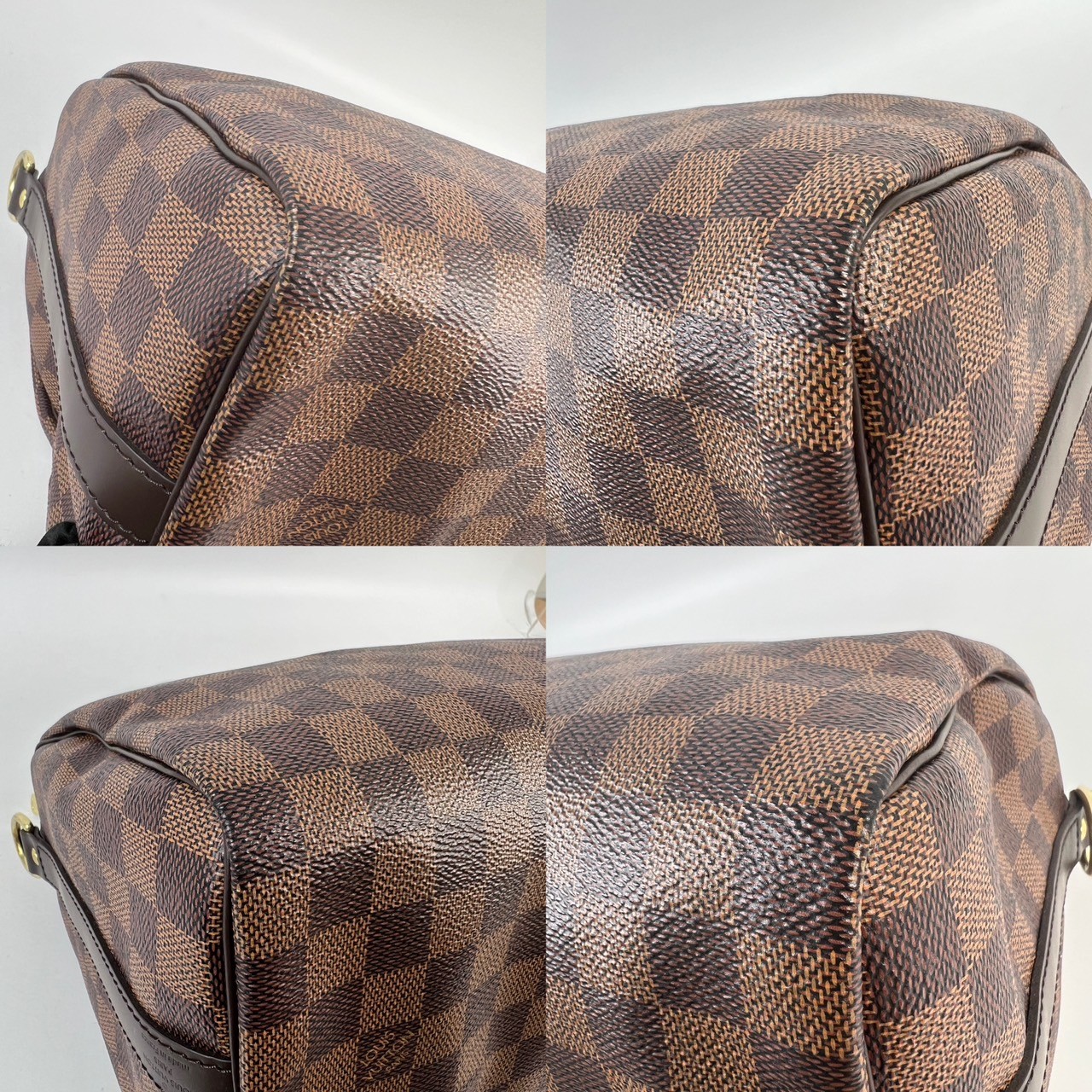 路易威登 LOUIS VUITTON Speedy Bandoulière  25 棕棋盤 手提 斜背 波士頓包 N41368 晶片款  鎖組