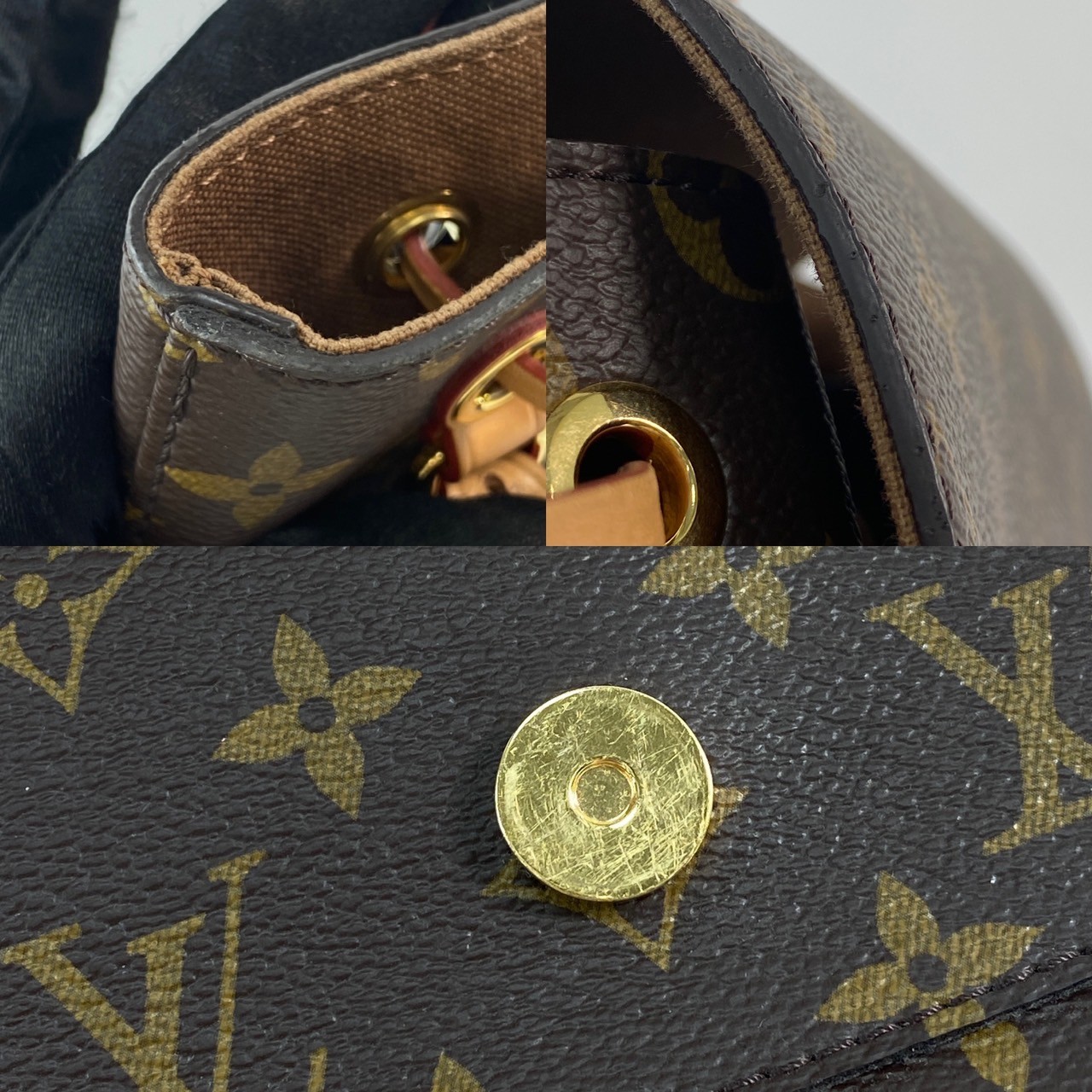 路易威登 LOUIS VUITTON Montsouris PM 後背包 經典帆布 M45501  原廠盒子/防塵袋/購買證明