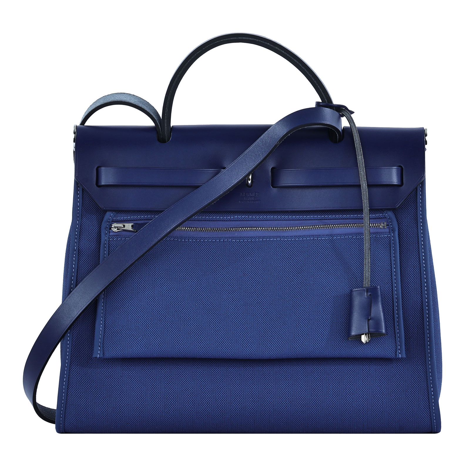 愛馬仕 Hermès Herbag Zip 31 HER31 H068675/C刻 布萊頓藍拼寶石藍帆布HERBAG31 原廠盒子/防塵袋/鎖組/購買證明