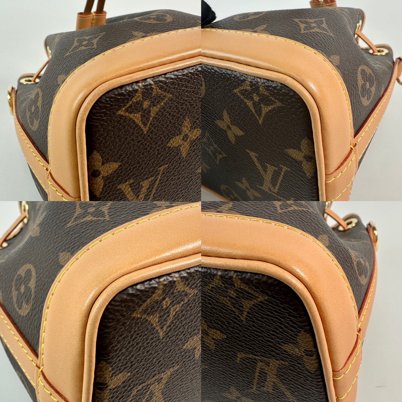 路易威登 LOUIS VUITTON Nano Noé 原花 束口水桶包 M81266 晶片款 原花NANO NOE水桶包 原廠盒子/防塵袋/背帶/台灣購買證明