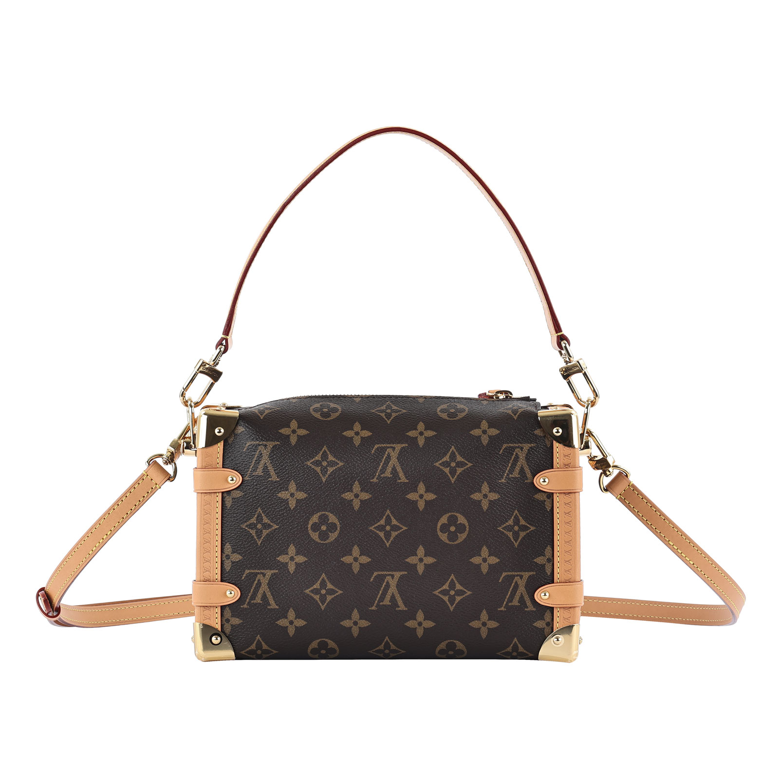 路易威登 LOUIS VUITTON Side Trunk MM 老花 手提 肩背 箱包 M46358 晶片款 原花SIDE TRUNK MM 原廠盒子/防塵袋