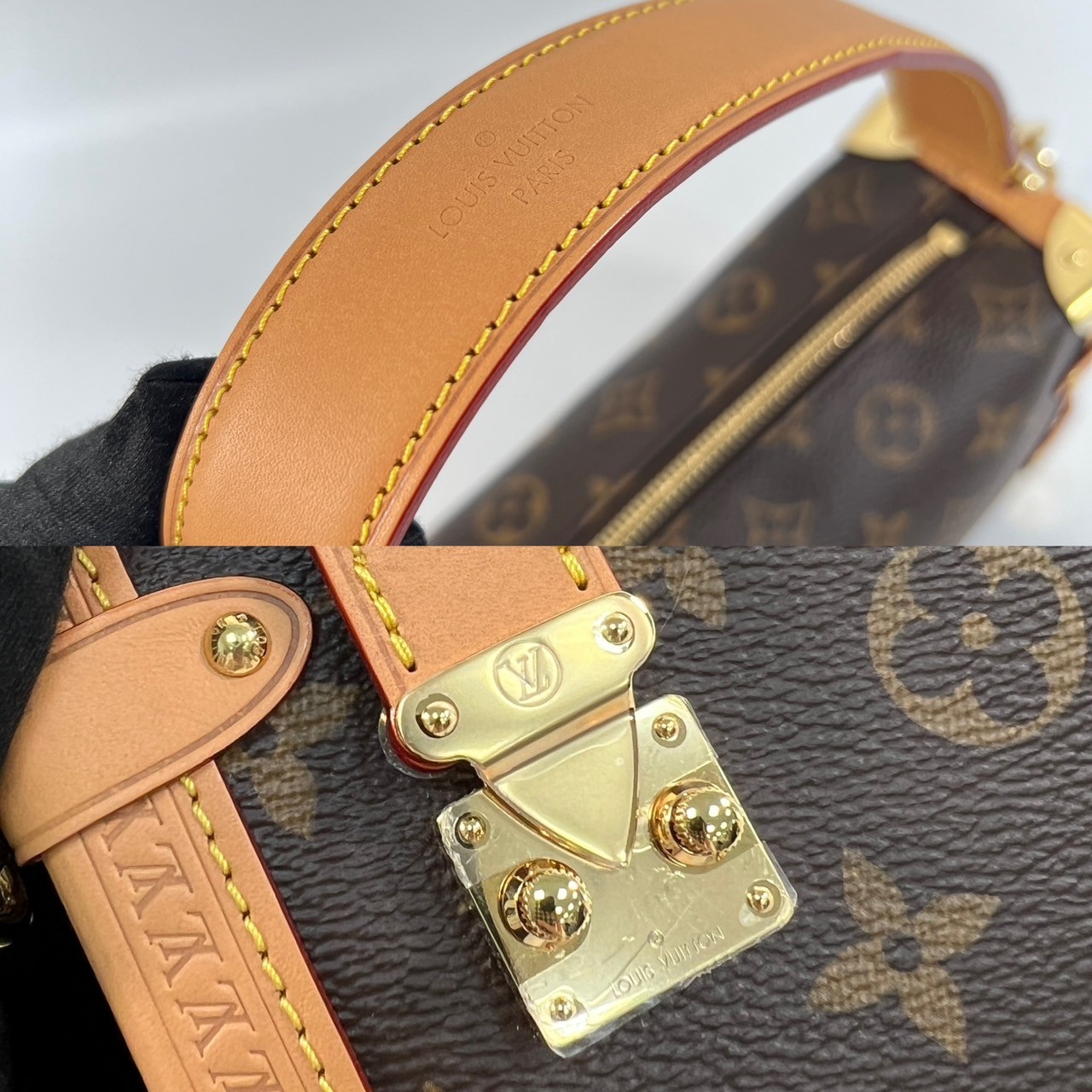路易威登 LOUIS VUITTON Side Trunk MM 老花 手提 肩背 箱包 M46358 晶片款 原花SIDE TRUNK MM 原廠盒子/防塵袋