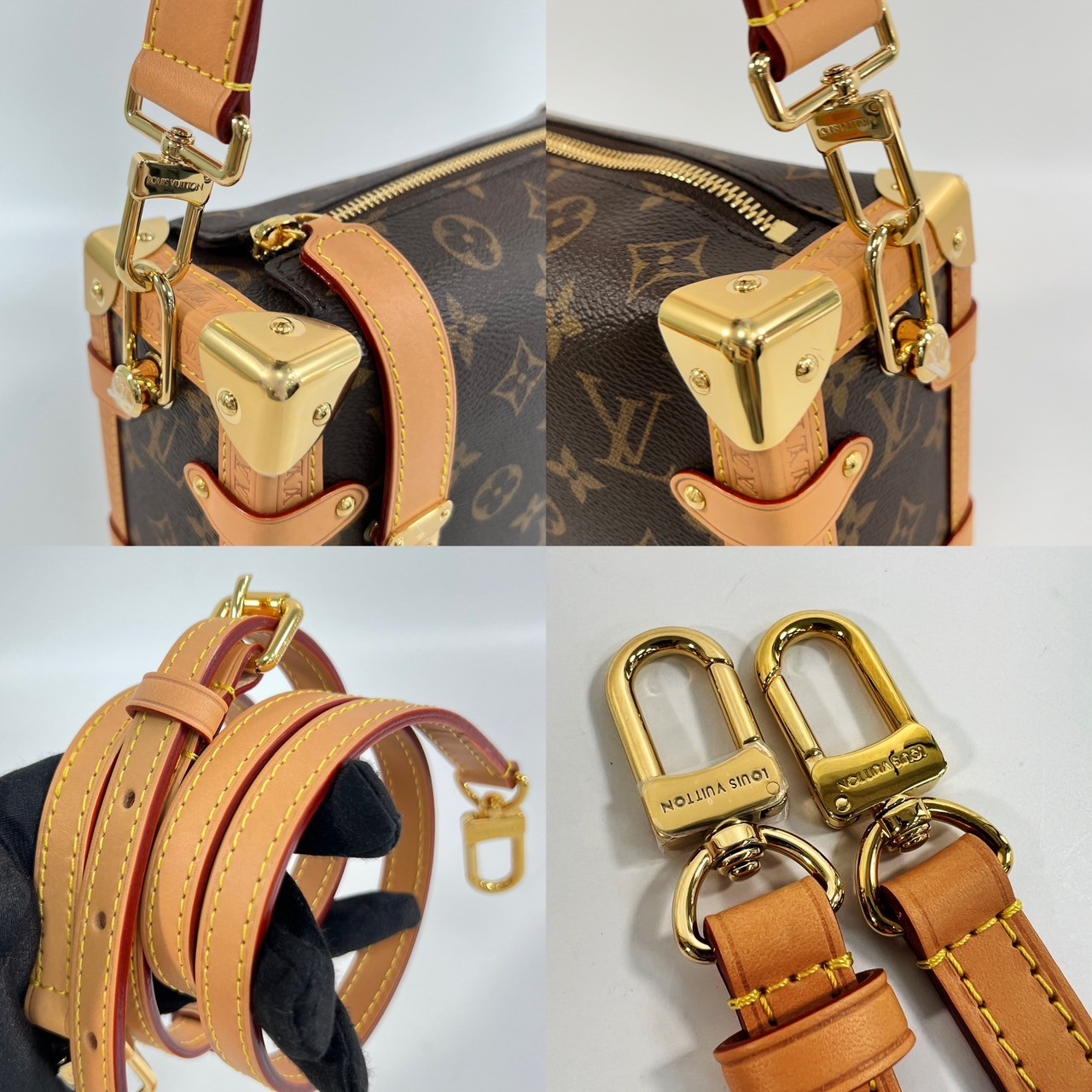 路易威登 LOUIS VUITTON Side Trunk MM 老花 手提 肩背 箱包 M46358 晶片款 原花SIDE TRUNK MM 原廠盒子/防塵袋