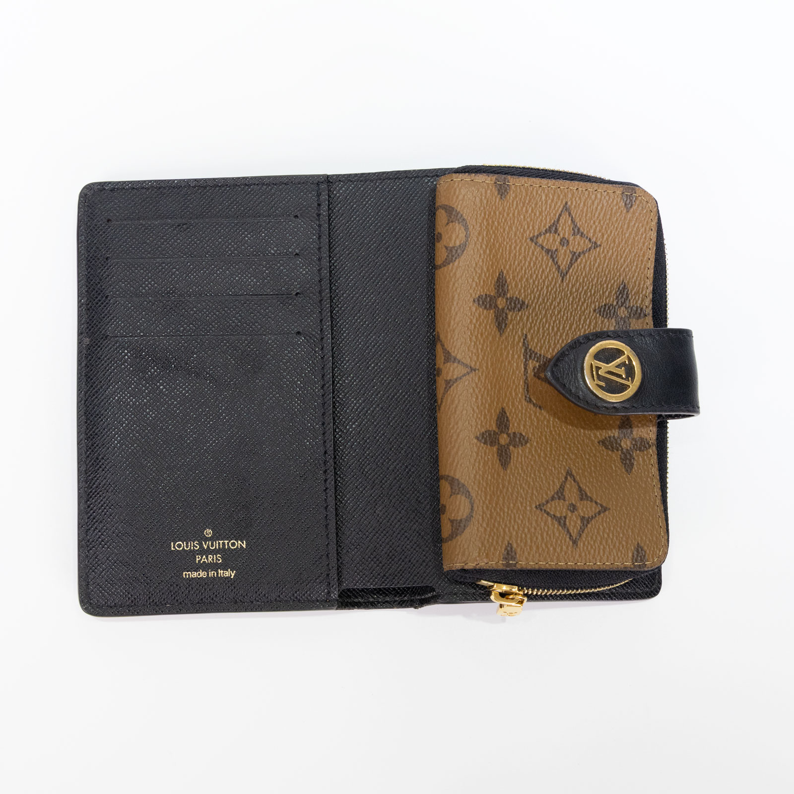 路易威登 LOUIS VUITTON Juliette 錢包 短夾 M69432 晶片款 雙色原花中夾 原廠盒子