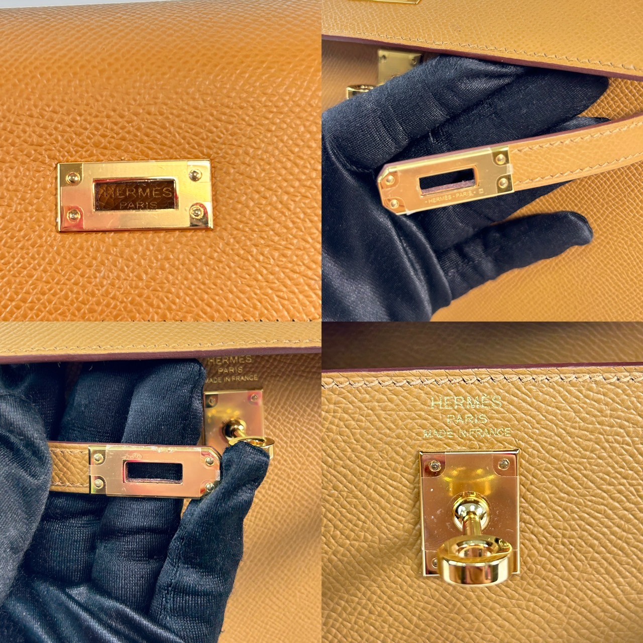 愛馬仕 Hermès Kelly Bag 凱莉包 25 KL25 H038416/B刻 芝麻金釦KELLY25 原廠盒子/防塵袋/背帶/鎖組