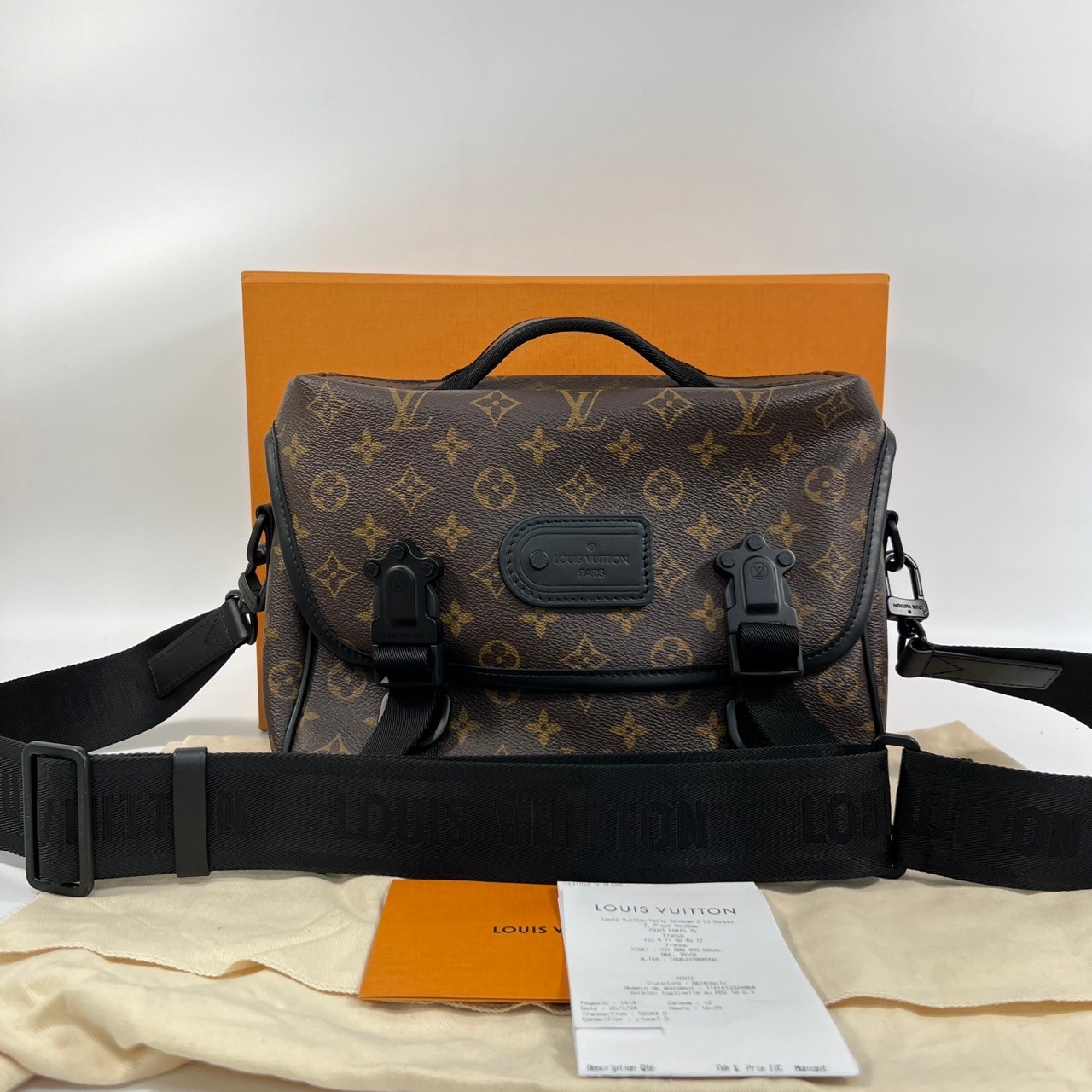 路易威登 LOUIS VUITTON Trail 郵差包 M46972 晶片款 原花TRAIL郵差包 原廠盒子/防塵袋/歐洲購買證明