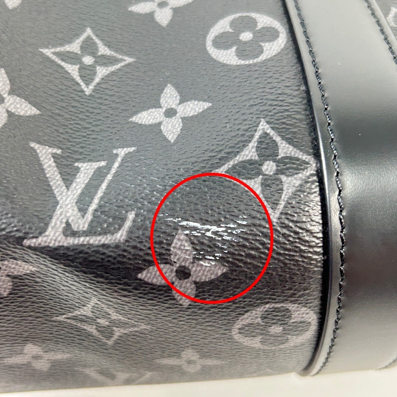 路易威登 LOUIS VUITTON Keepall Bandoulière 45 Eclipse帆布 波士頓包  旅行袋 M40569 晶片款  原廠盒子/防塵袋/背帶/鎖組