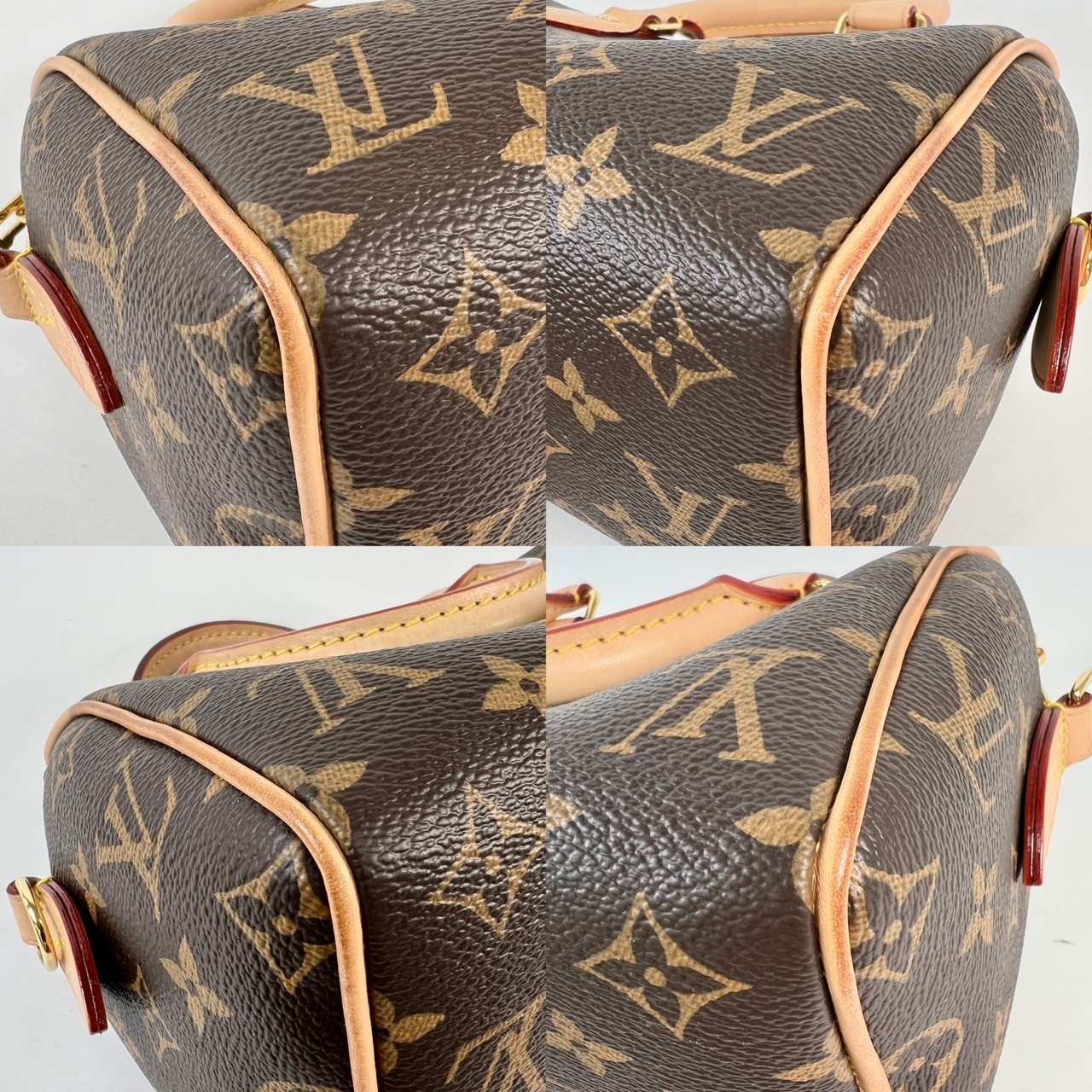 路易威登 LOUIS VUITTON Speedy Bandoulière 20 米色 帆布 手提 斜背 波士頓包 M46222 晶片款  原廠盒子/防塵袋/背帶/台灣購買證明/鎖組