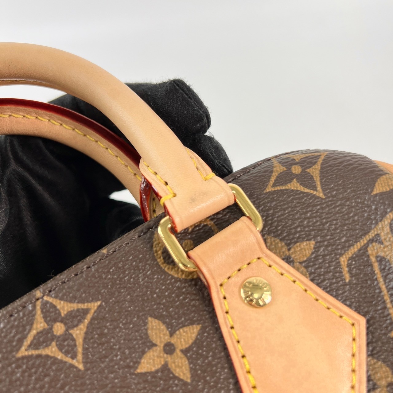 路易威登 LOUIS VUITTON Speedy Bandoulière 20 米色 帆布 手提 斜背 波士頓包 M46222 晶片款  原廠盒子/防塵袋/背帶/台灣購買證明/鎖組