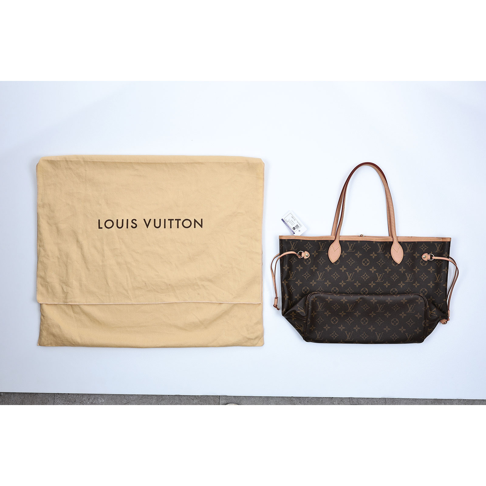 路易威登 LOUIS VUITTON Neverfull MM 托特包 經典帆布 M40156 原花NEVERFULL MM 防塵袋