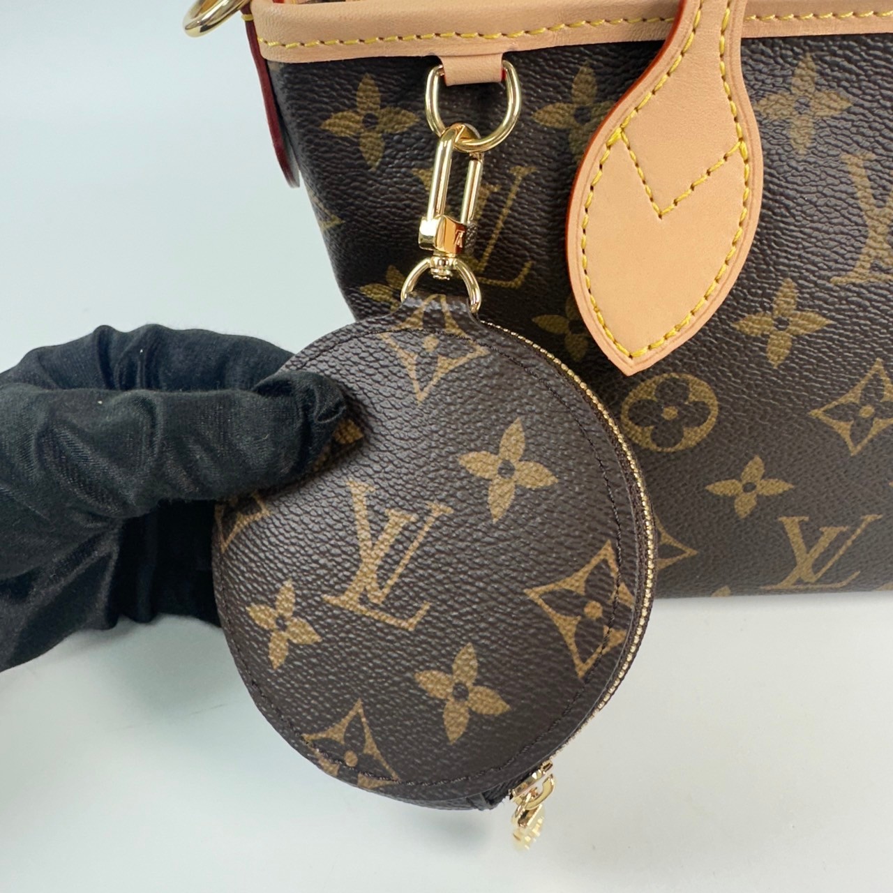 路易威登 LOUIS VUITTON Neverfull BB 單肩包 托特包 M46705 晶片款 原花NEVERFULL BB 原廠盒子/DUST/背帶