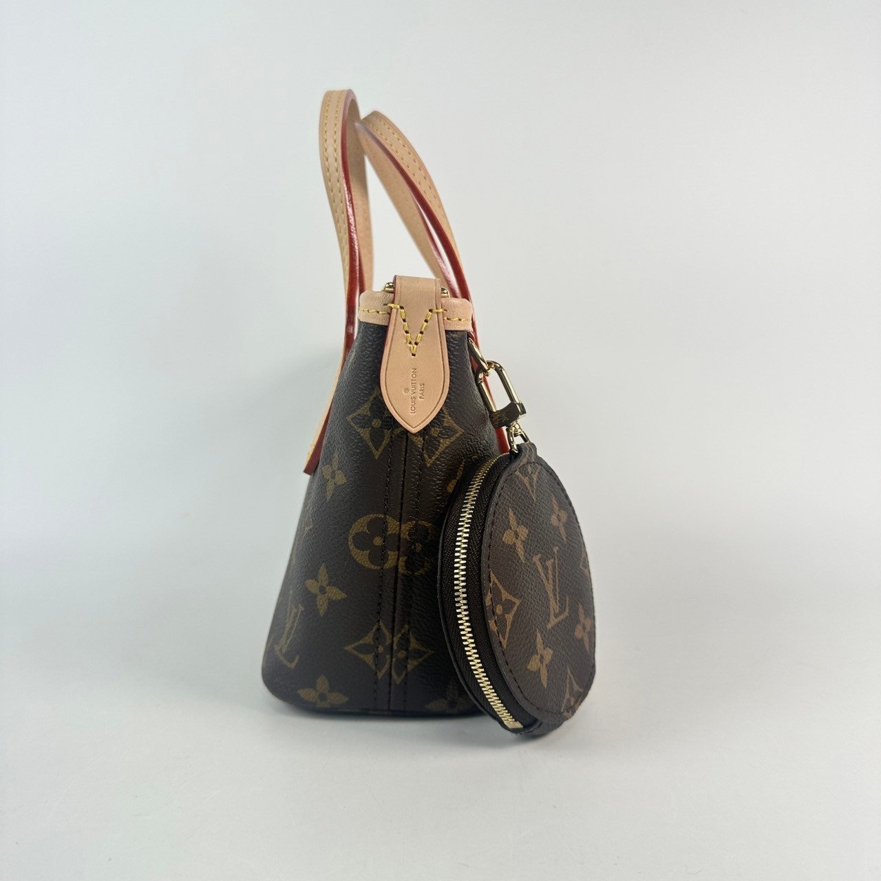 路易威登 LOUIS VUITTON Neverfull BB 單肩包 托特包 M46705 晶片款 原花NEVERFULL BB 原廠盒子/DUST/背帶