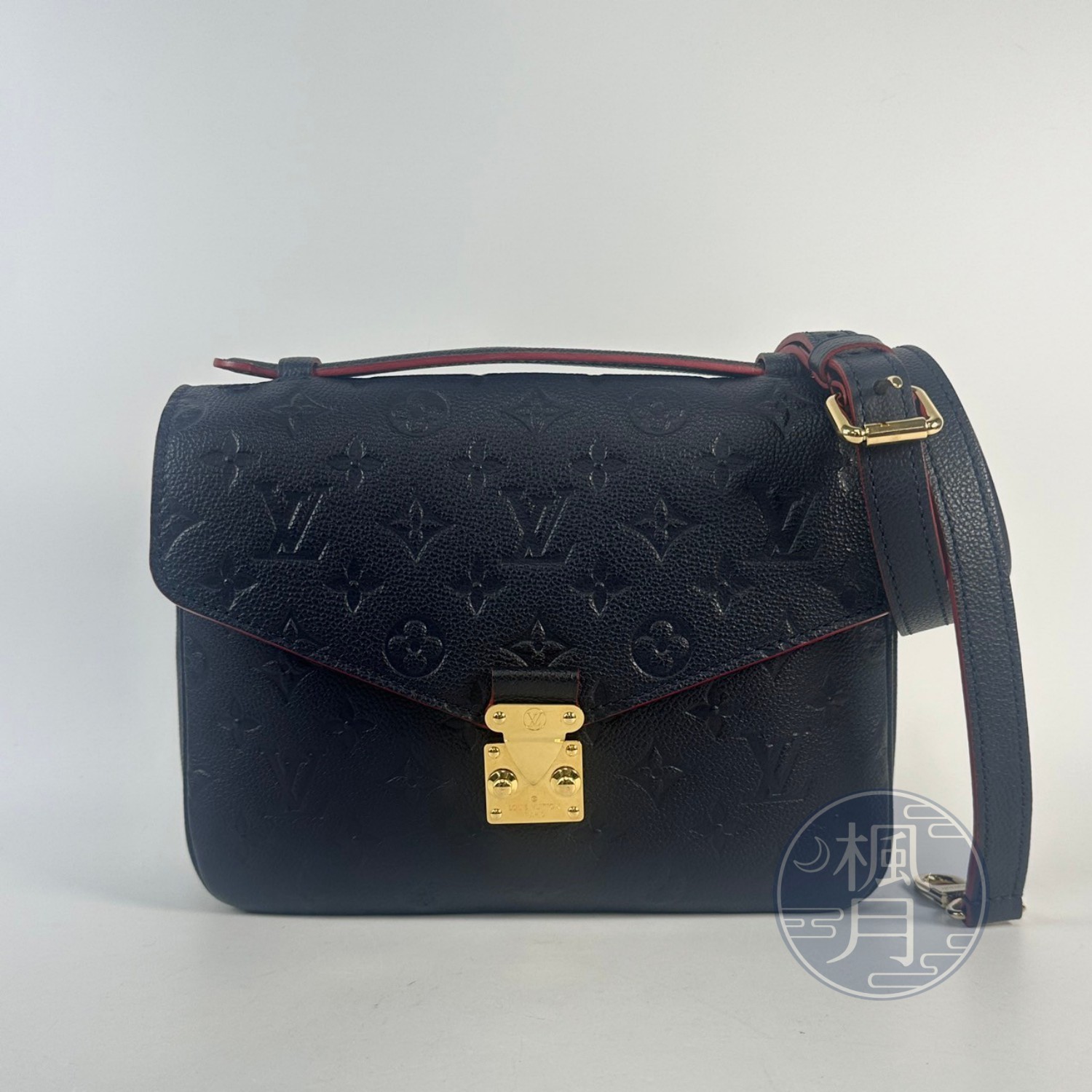 路易威登 LOUIS VUITTON Pochette Metis 金釦 郵差包  M44071 深藍POCHETTE MÉTIS郵差包 背帶