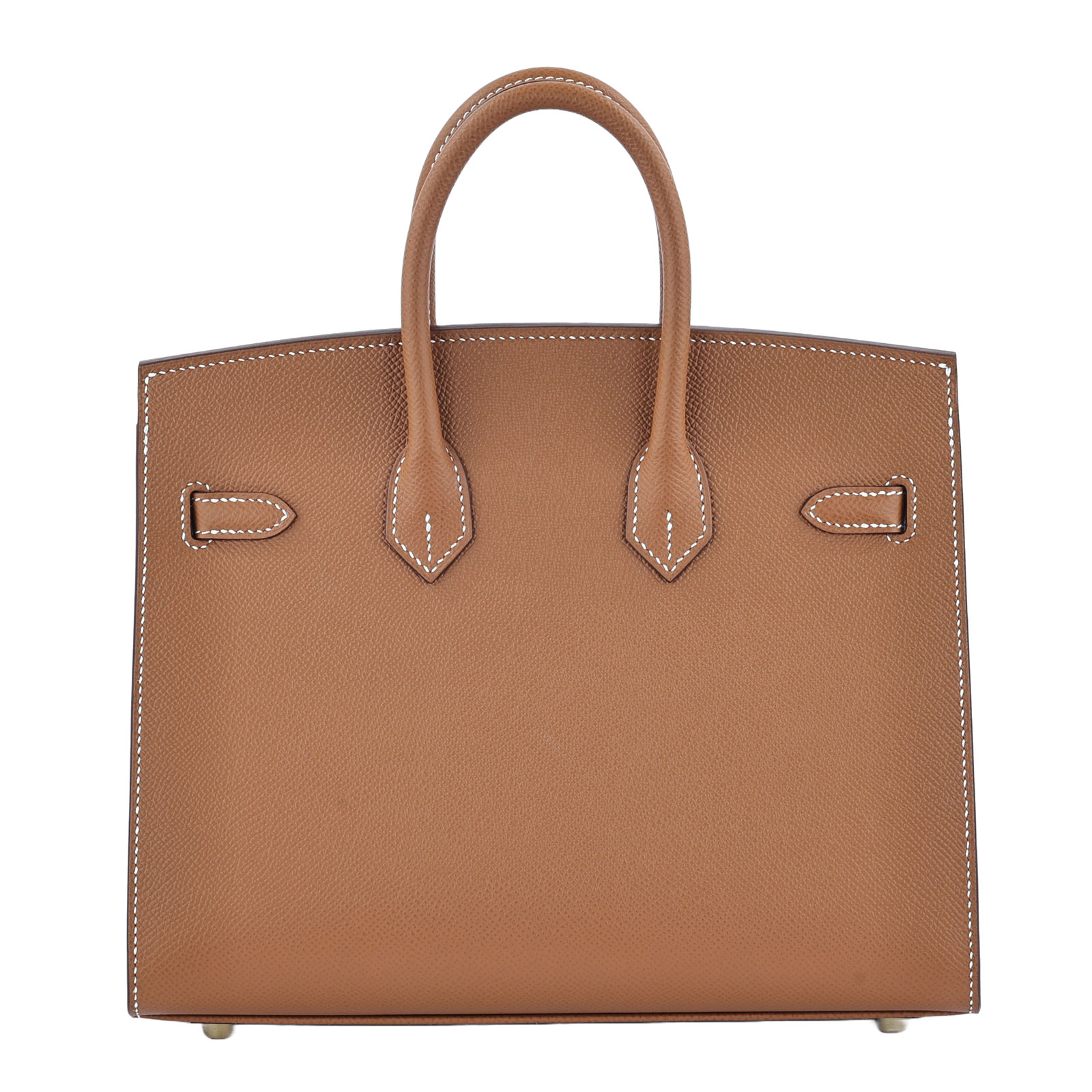 愛馬仕 Hermès Birkin Bag 柏金包 25 BK25 W刻 　金棕金BIRKIN25 EPSOM 外縫 原廠盒子/防塵袋/購買證明影本