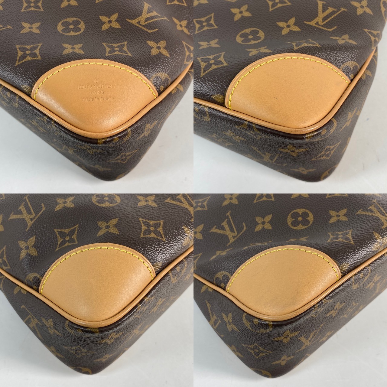 路易威登 LOUIS VUITTON Odéon MM 天然色 經典原花 皮革 拉鍊 肩背 斜背包 M45355 晶片款 　原花ODÉON MM 防塵袋/背帶