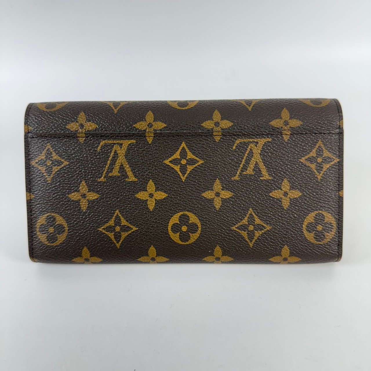 路易威登 LOUIS VUITTON Sarah 錢包 口蓋長夾 棕色 M60531 晶片款 原花SARAH掀蓋長夾 原廠盒子/防塵袋