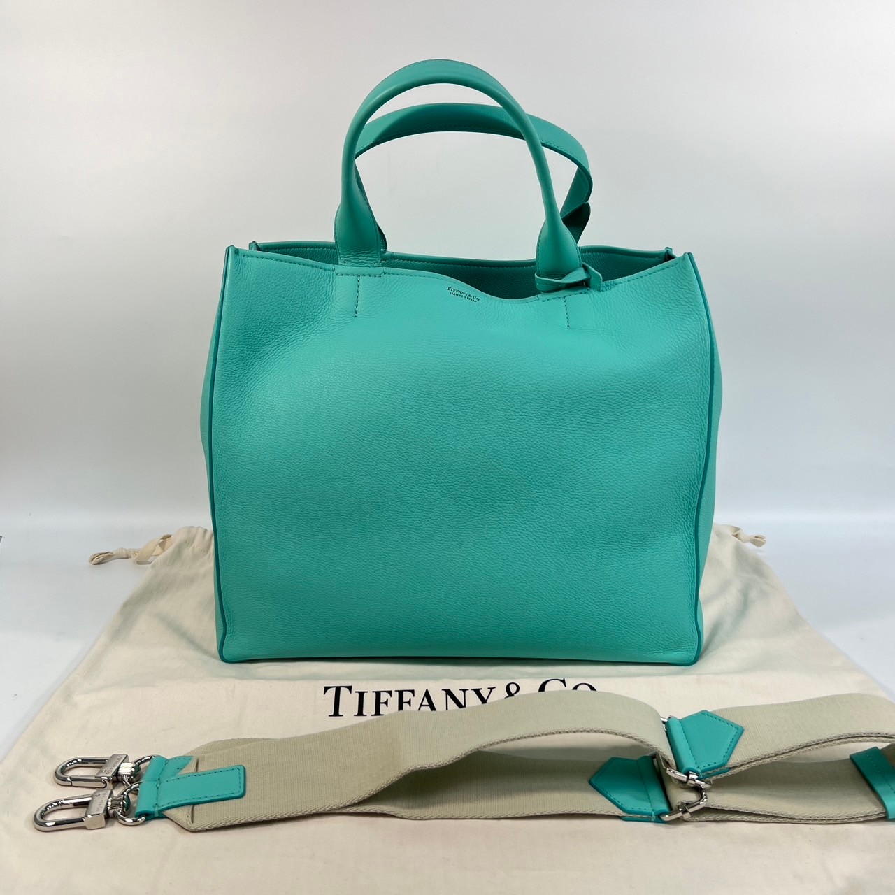 蒂芙尼 TIFFANY＆CO. 托特包 肩背包  　TIFFANY藍兩用托特包 防塵袋