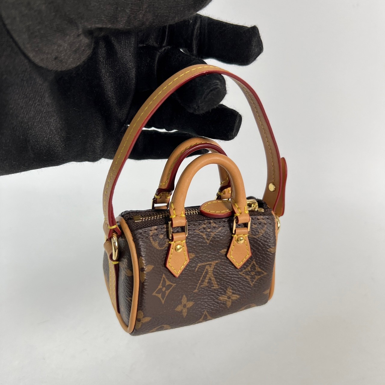 路易威登 LOUIS VUITTON Speedy Monogram 手袋吊飾 M00544 晶片款 　原花SPEEDY吊飾 原廠盒子/防塵袋/台灣購買證明