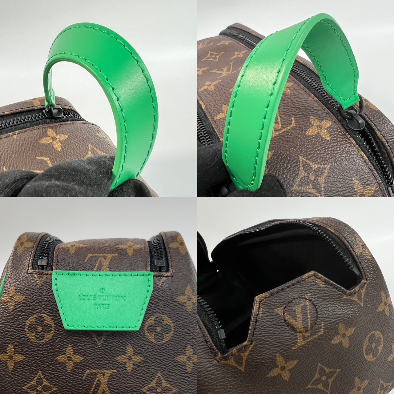 路易威登 LOUIS VUITTON Dopp Kit 盥洗包 經典帆布 M46253 晶片款 原花綠邊雙拉鍊梳洗包 防塵袋